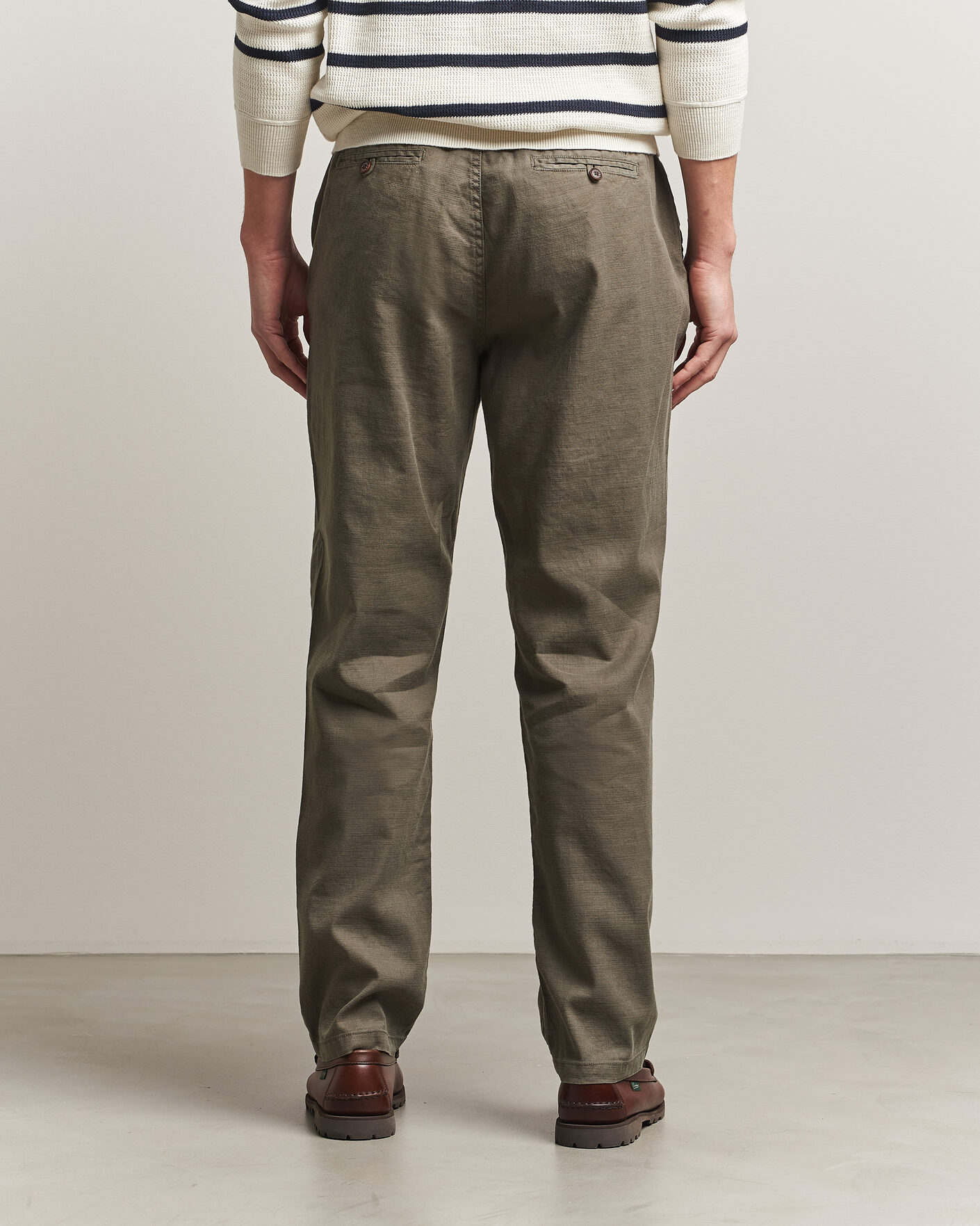 Herren | Hosen | Morris | Fenix Linen Trousers Olive