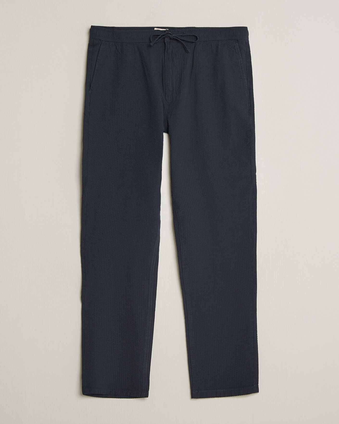 Herren | Hosen | Morris | Fenix Seersucker Trousers Dark Blue