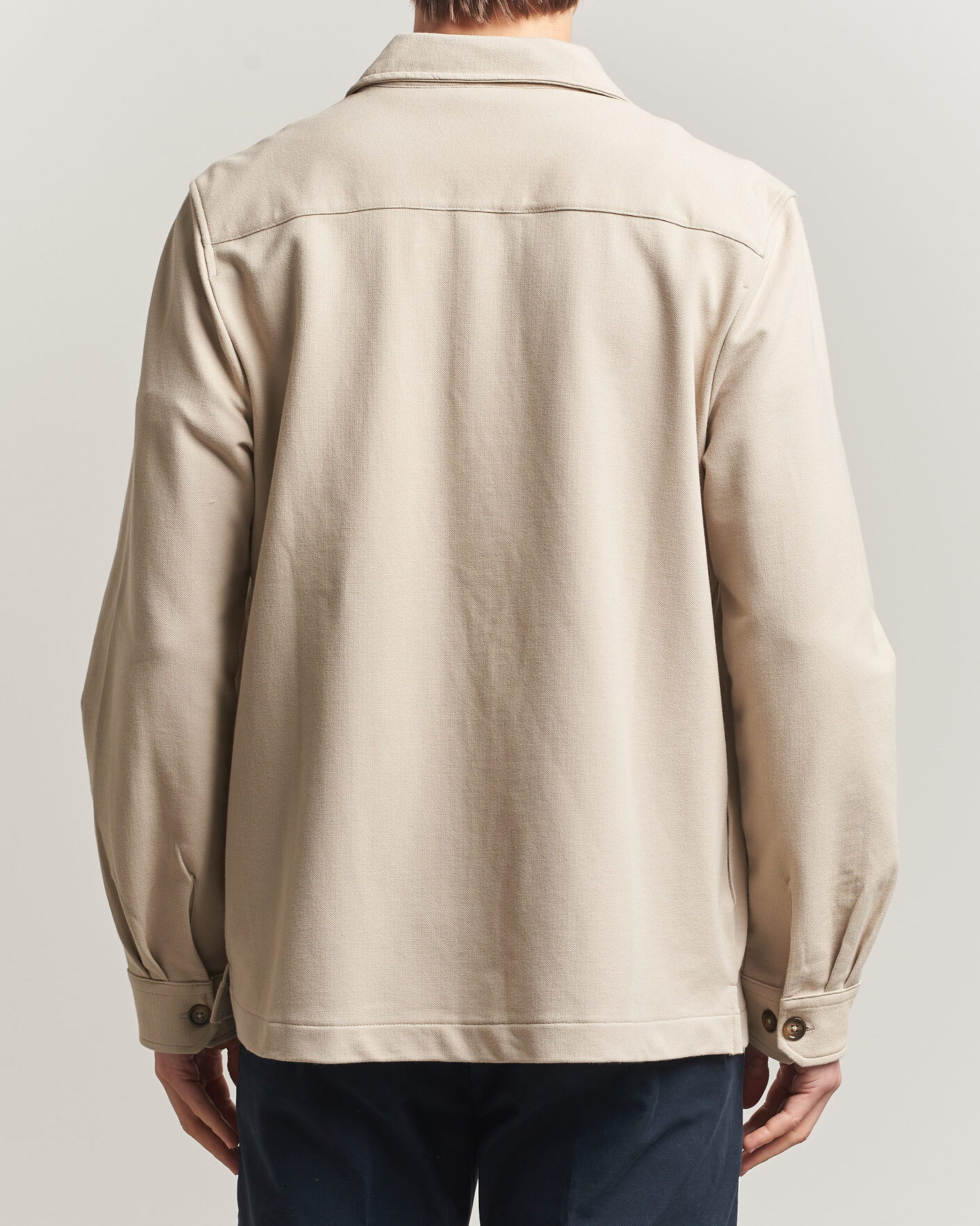 Herren | Hemden | Morris | Andrew Jersey Overshirt Khaki