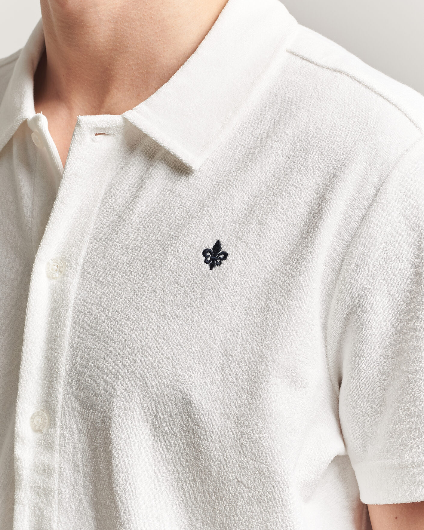 Herren | Poloshirts | Morris | Lily Terry Shirt Off White