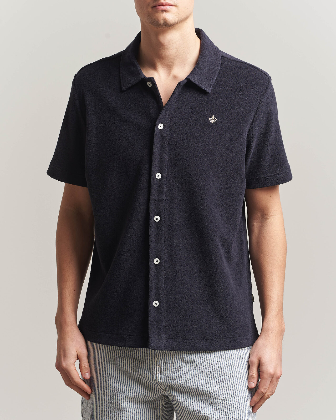Herren | Poloshirts | Morris | Lily Terry Shirt Navy