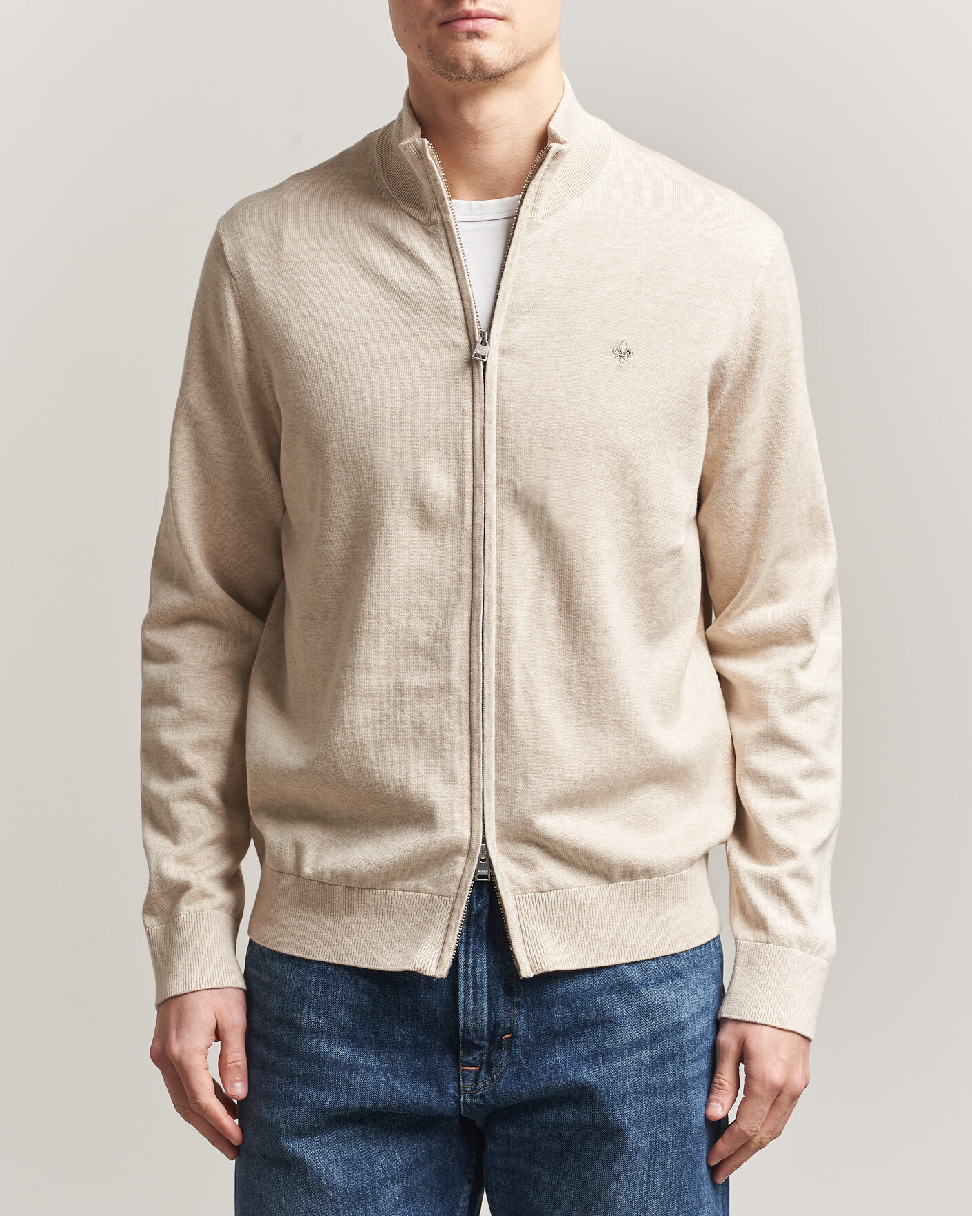Herren | Pullover | Morris | Riley Zip Cardigan Khaki