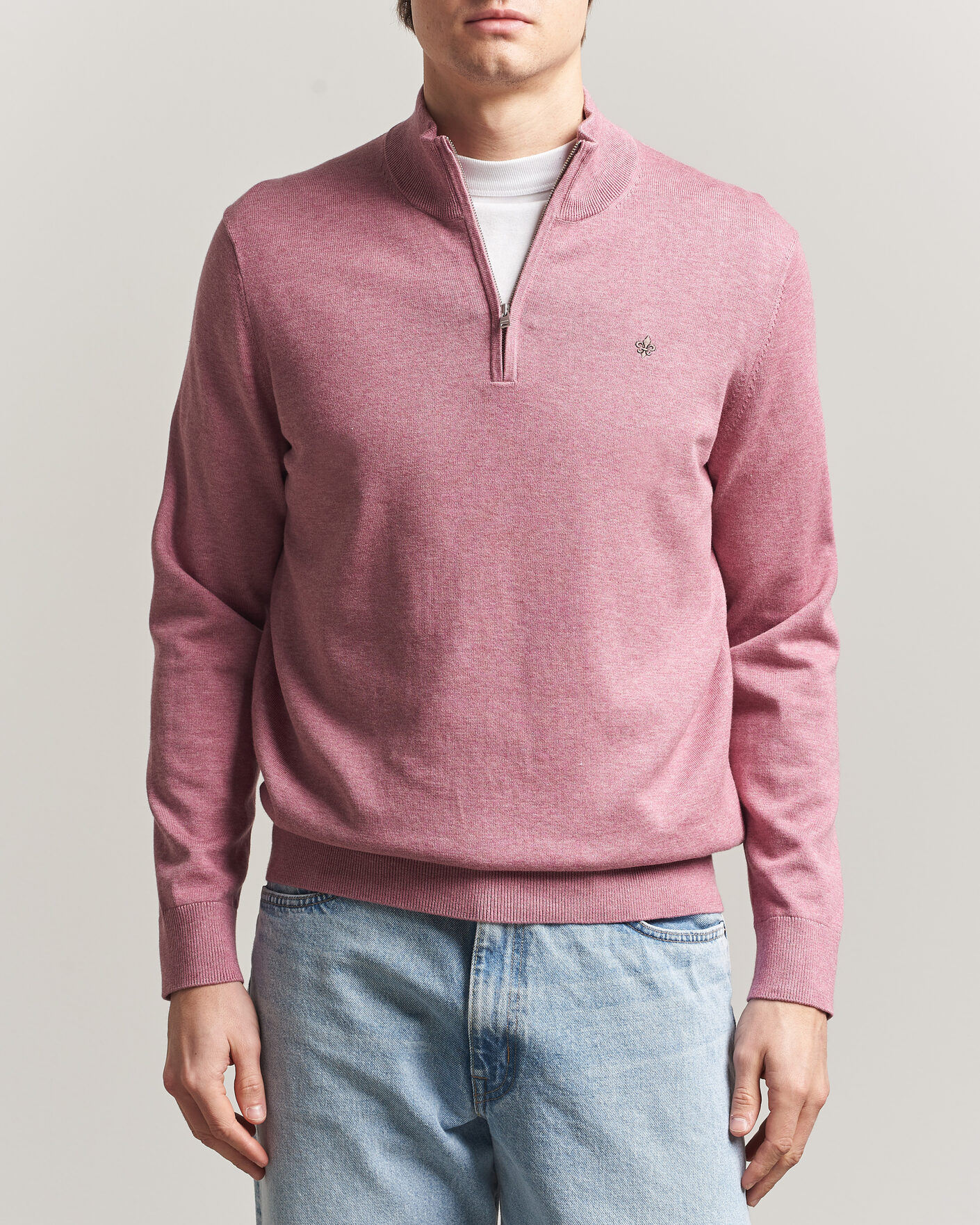 Herren | Pullover | Morris | Riley Half-Zip Pink