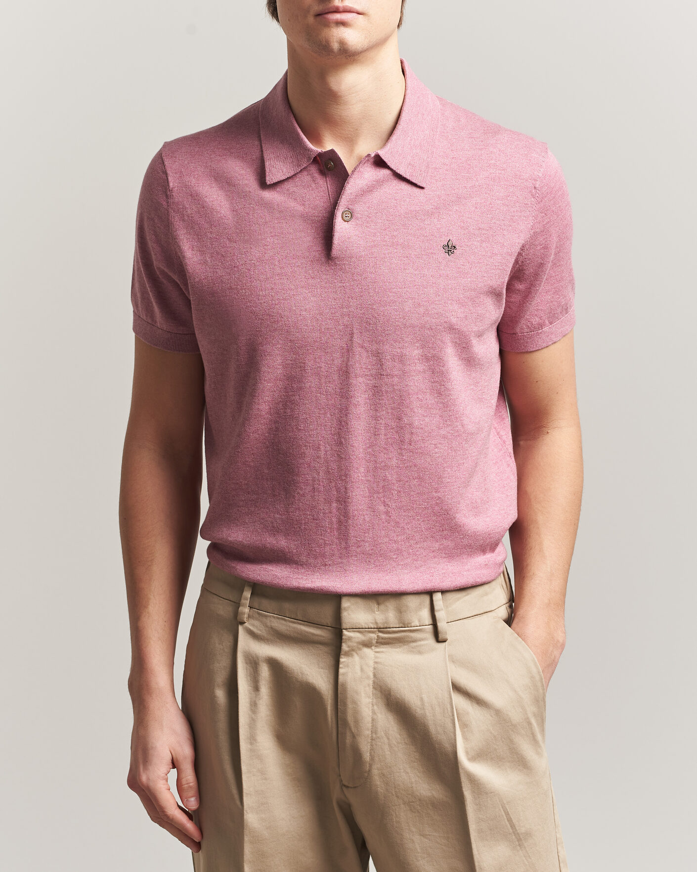 Herren | Poloshirts | Morris | Riley Short Sleeve Polo Pink