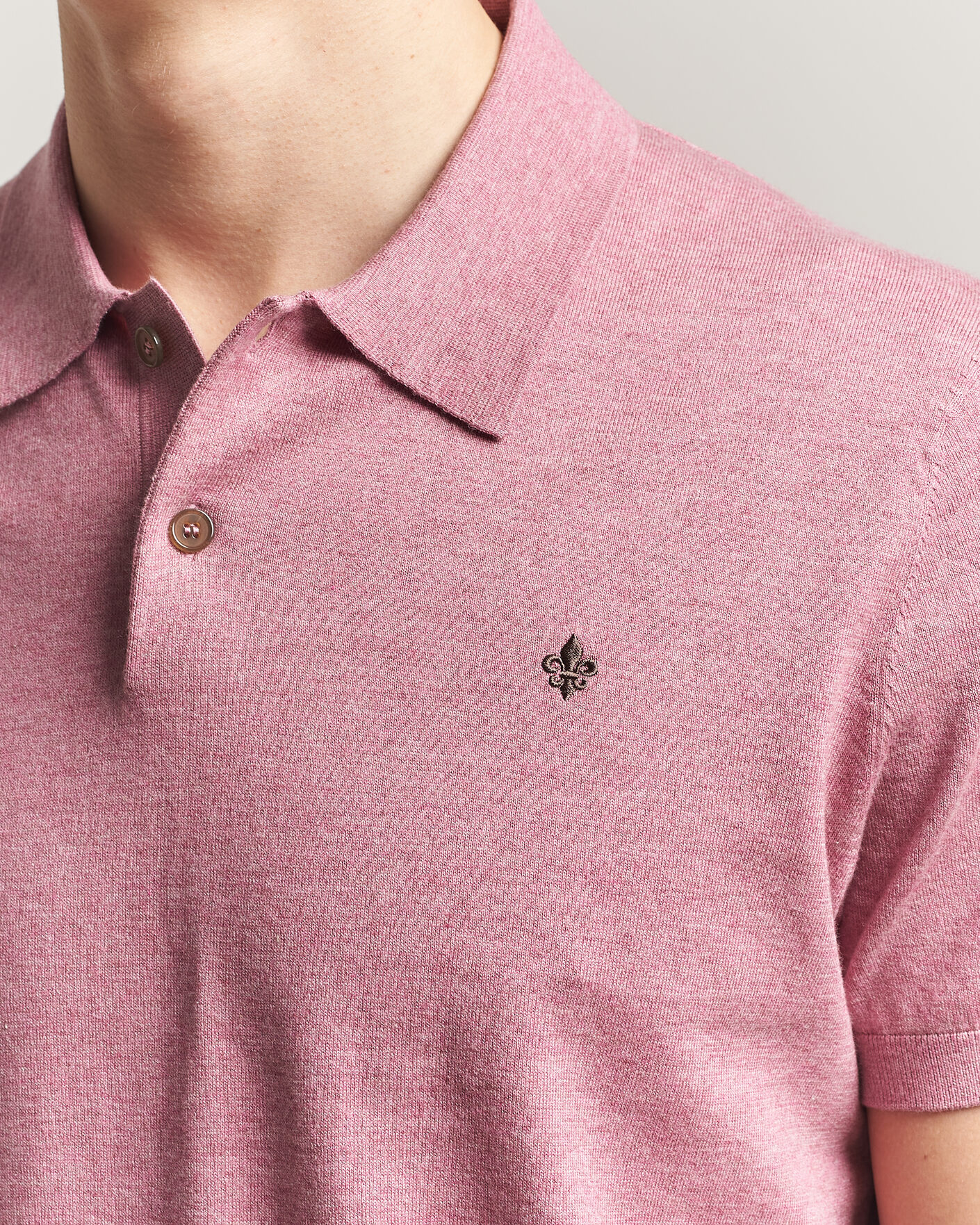 Herren | Poloshirts | Morris | Riley Short Sleeve Polo Pink
