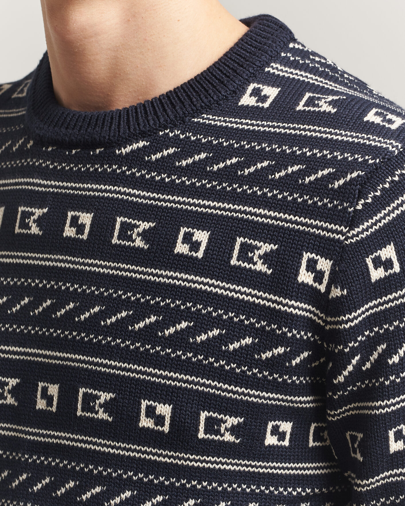 Herren | Pullover | Morris | Barrington Oneck Navy