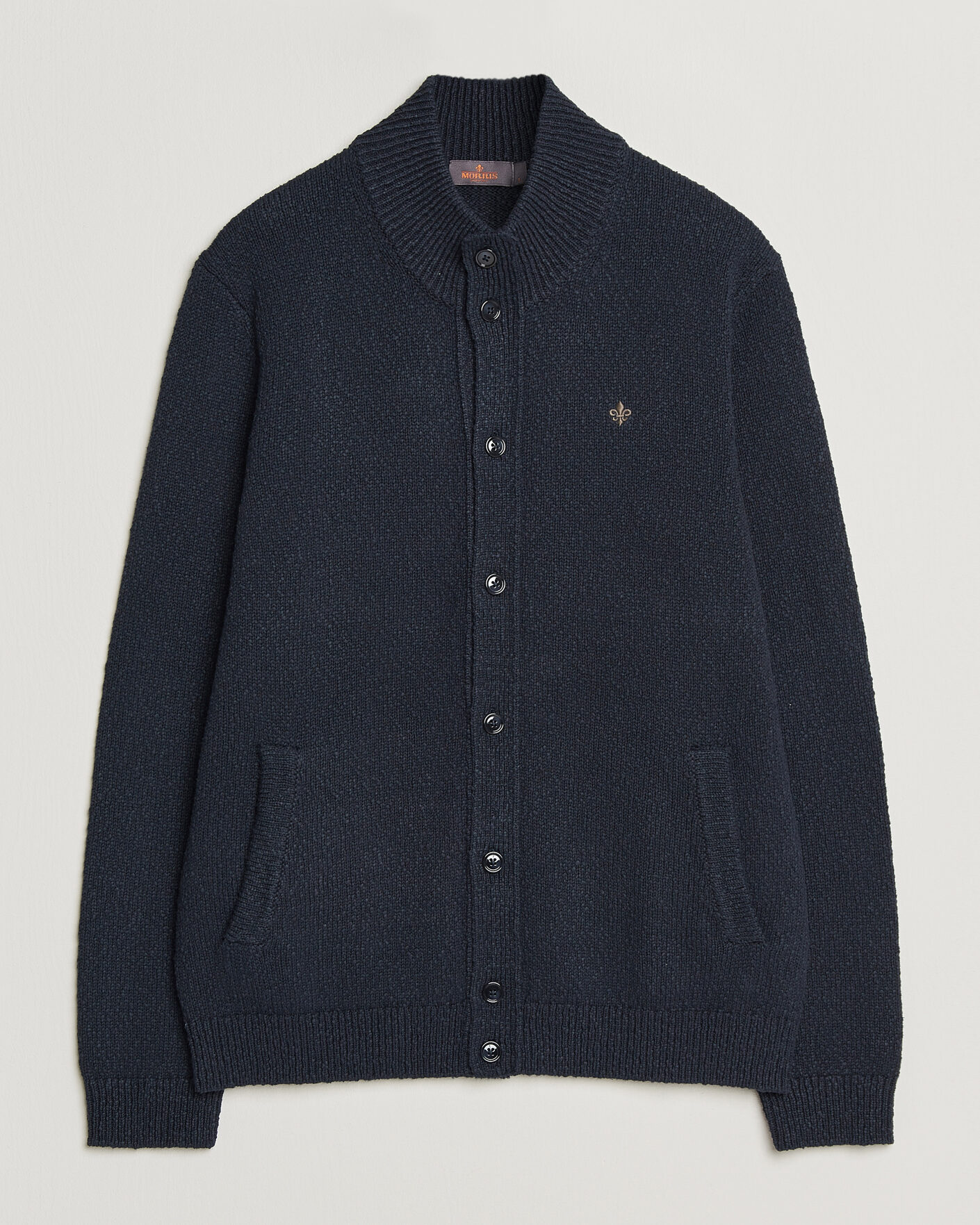 Herren | Pullover | Morris | Windham Button Cardigan Navy