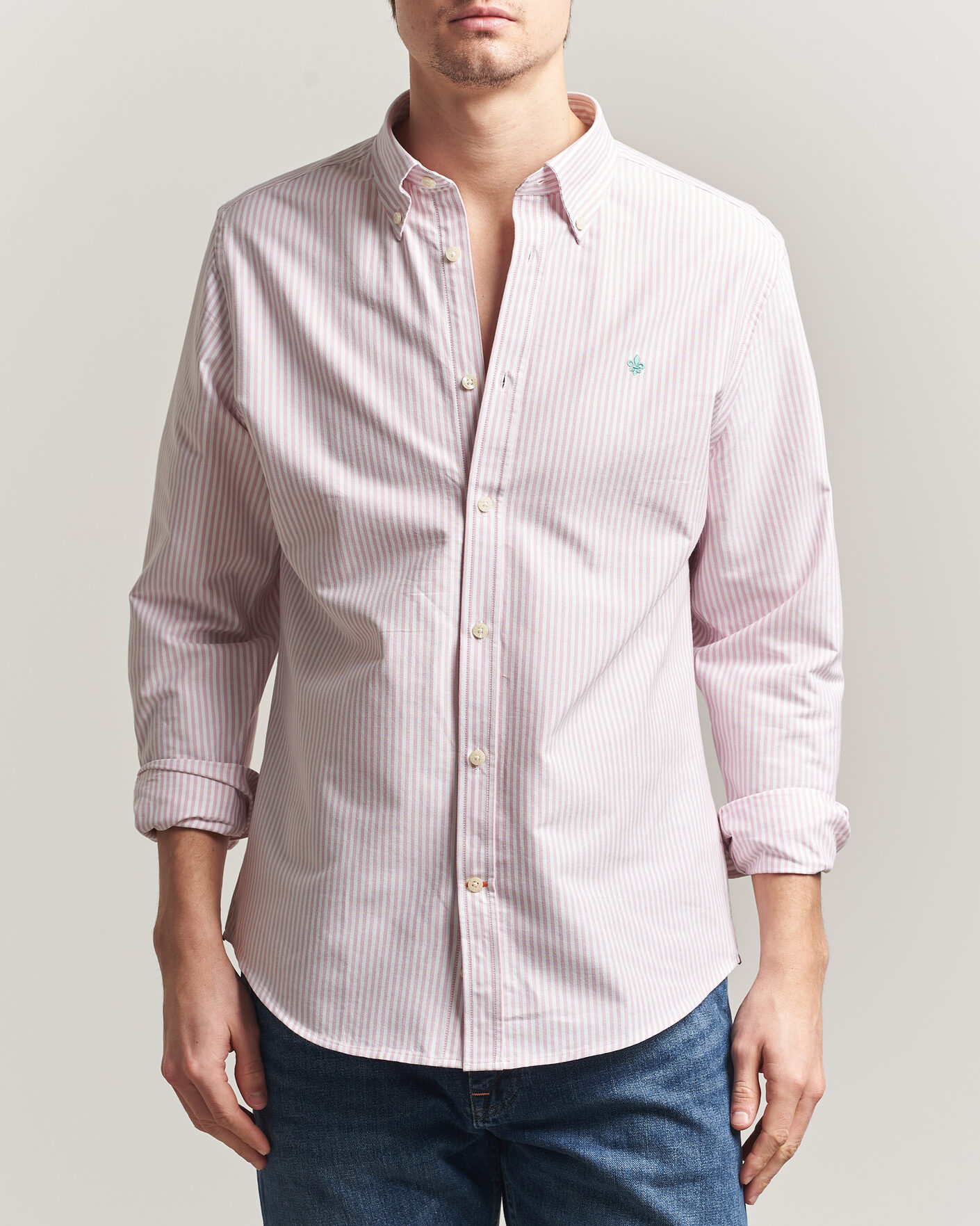 Herren | Hemden | Morris | Douglas Striped Oxford Shirt Pink