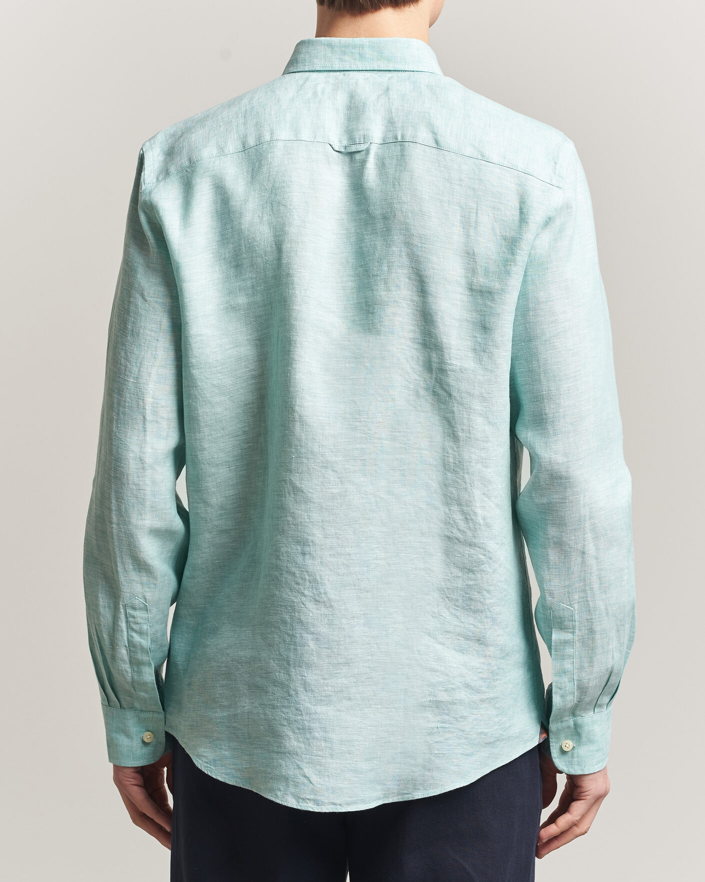 Herren | Hemden | Morris | Douglas Button Down Linen Shirt Green