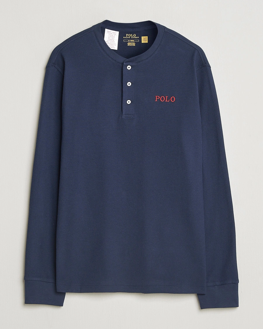 Herren | Schlafanzüge & Bademäntel | Polo Ralph Lauren | Waffle Henley Loungewear Cruise Navy