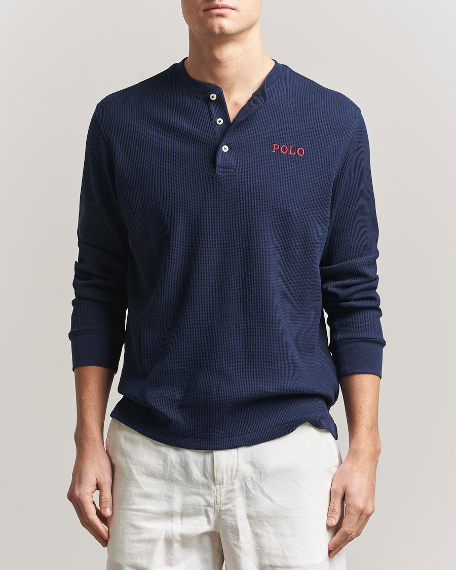 Herren | Schlafanzüge & Bademäntel | Polo Ralph Lauren | Waffle Henley Loungewear Cruise Navy