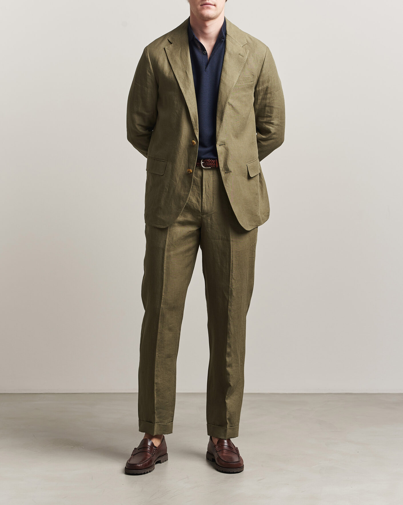 Herren | Sakkos | Polo Ralph Lauren | Linen Sportcoat Basic Olive