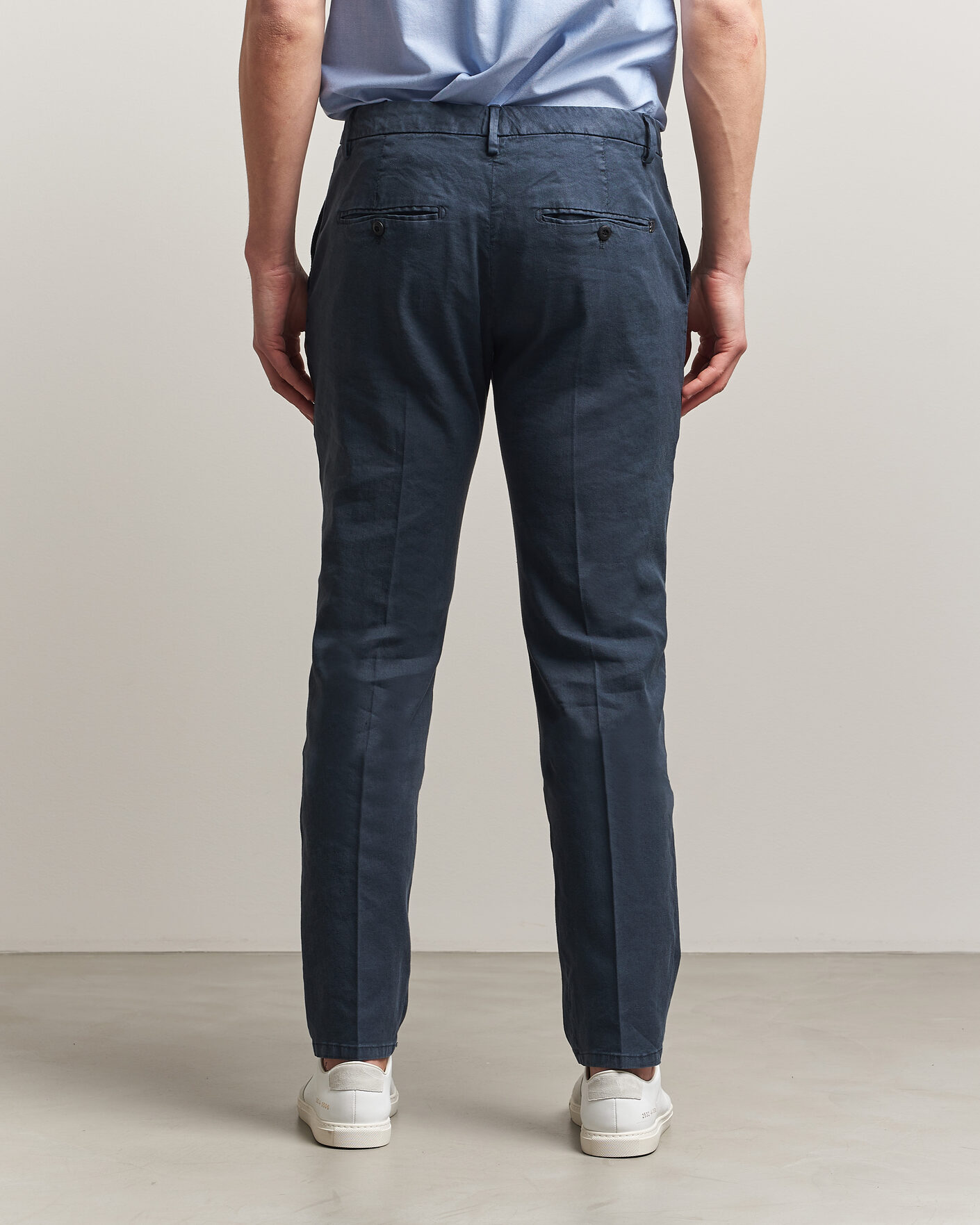 Herren | Hosen | Dondup | Spiritisimo Linen Stretch Chinos Navy