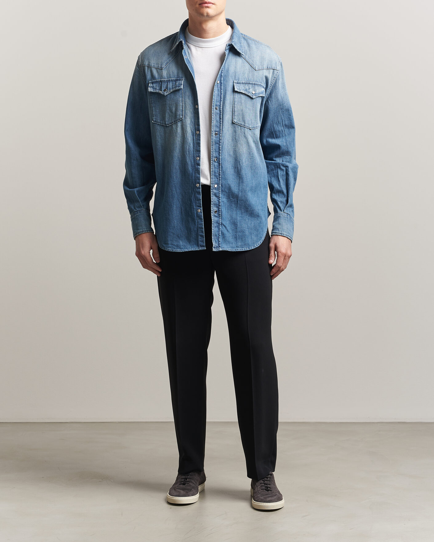 Herren | Hemden | Dondup | Regular Fit Denim Shirt Medium Blue