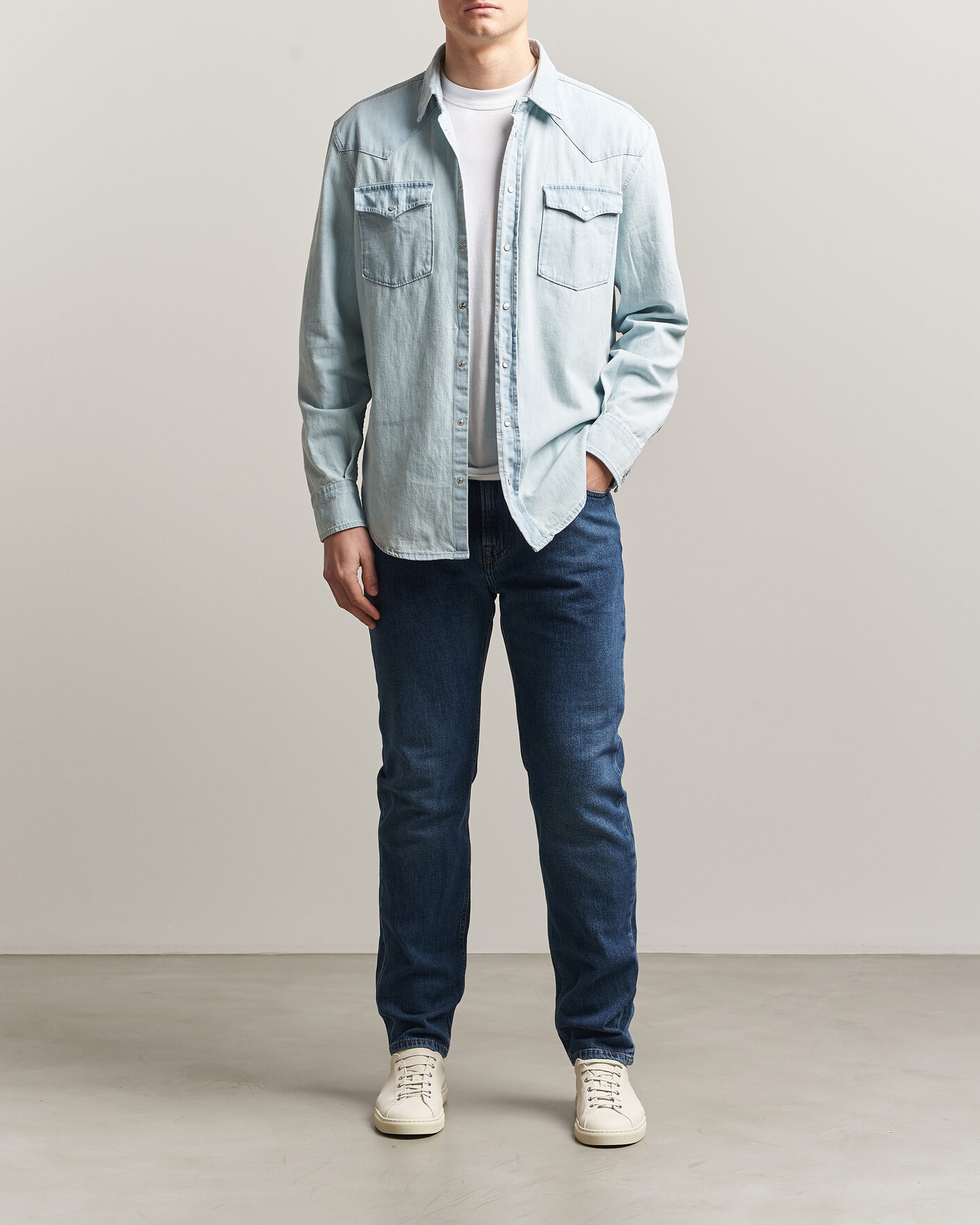 Herren | Hemden | Dondup | Regular Fit Denim Shirt Light Blue