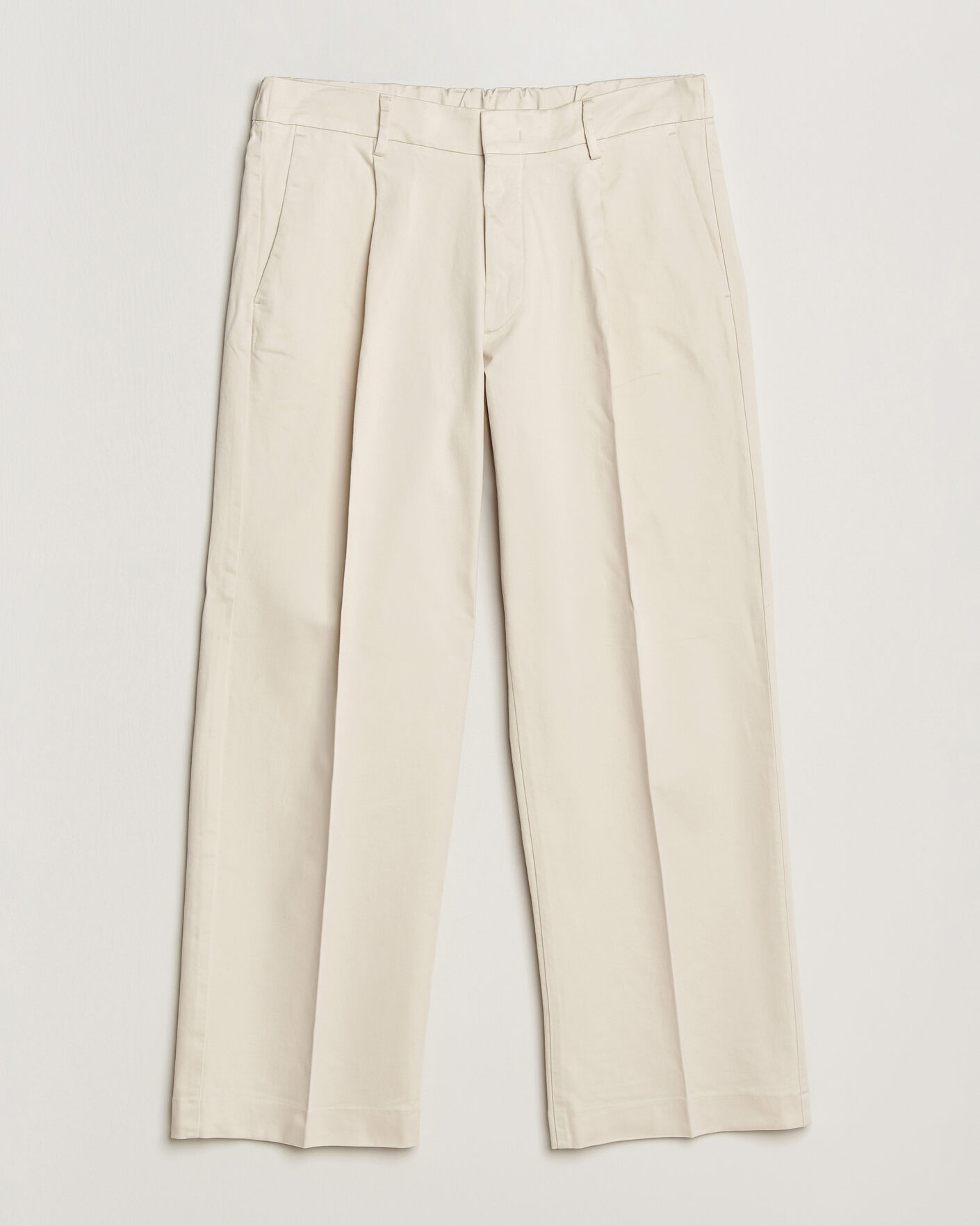 Herren | Hosen | NN07 | Kay Cotton Pleated Trousers Ivory