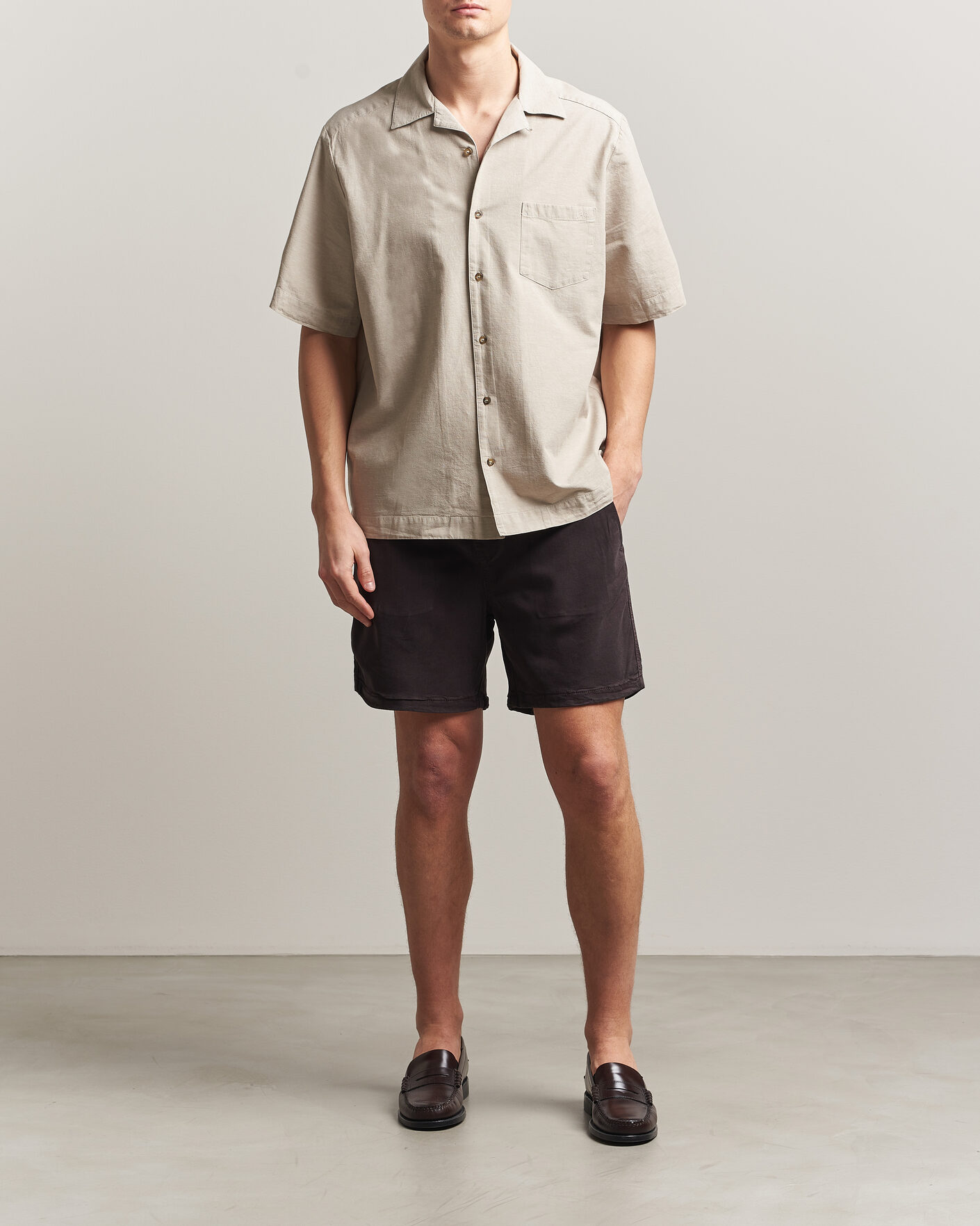 Herren | Shorts | NN07 | Gregor Drawstring Shorts Deep Truffle