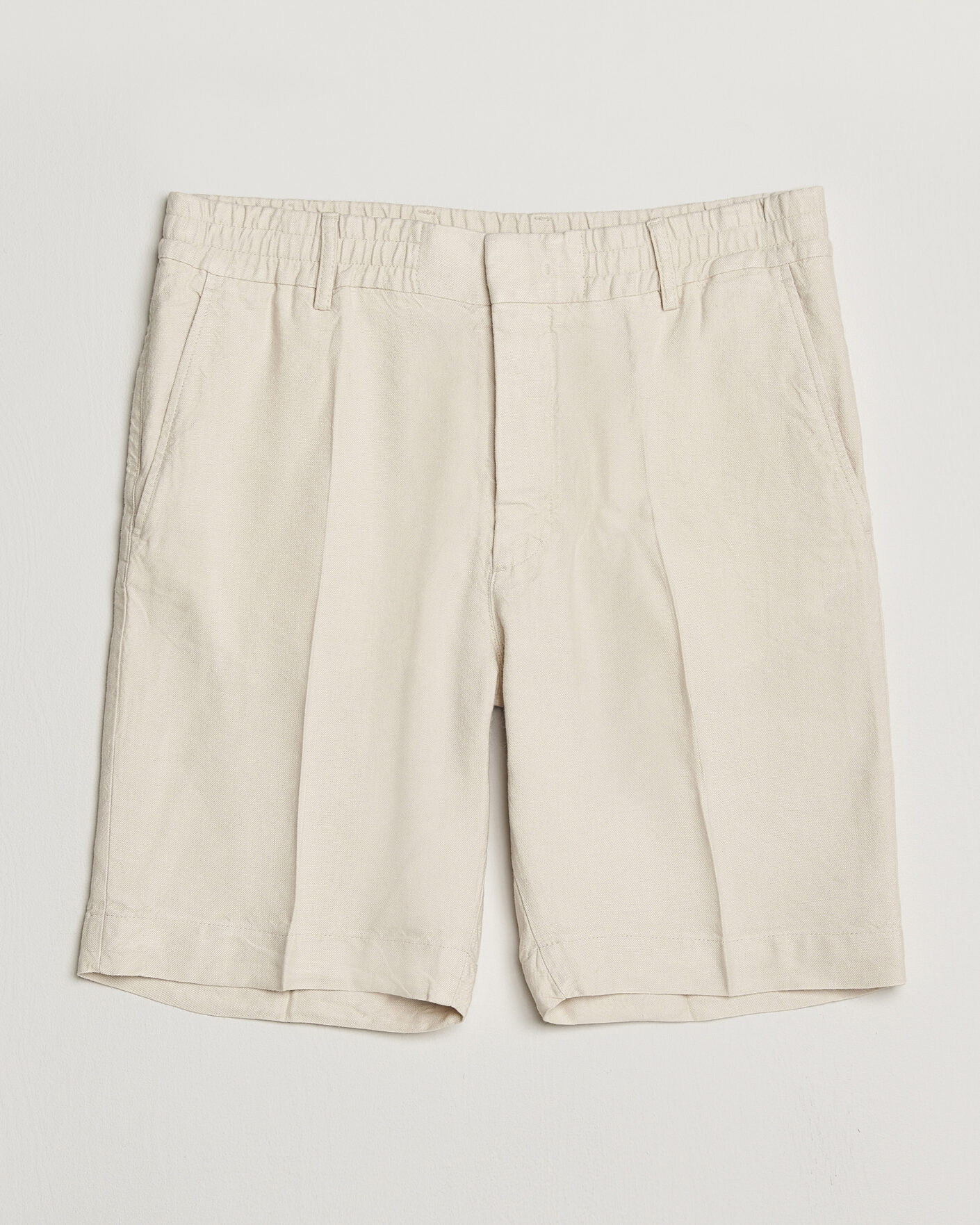 Herren | Shorts | NN07 | Billie Linen/Viscose Drawstring Shorts Ivory