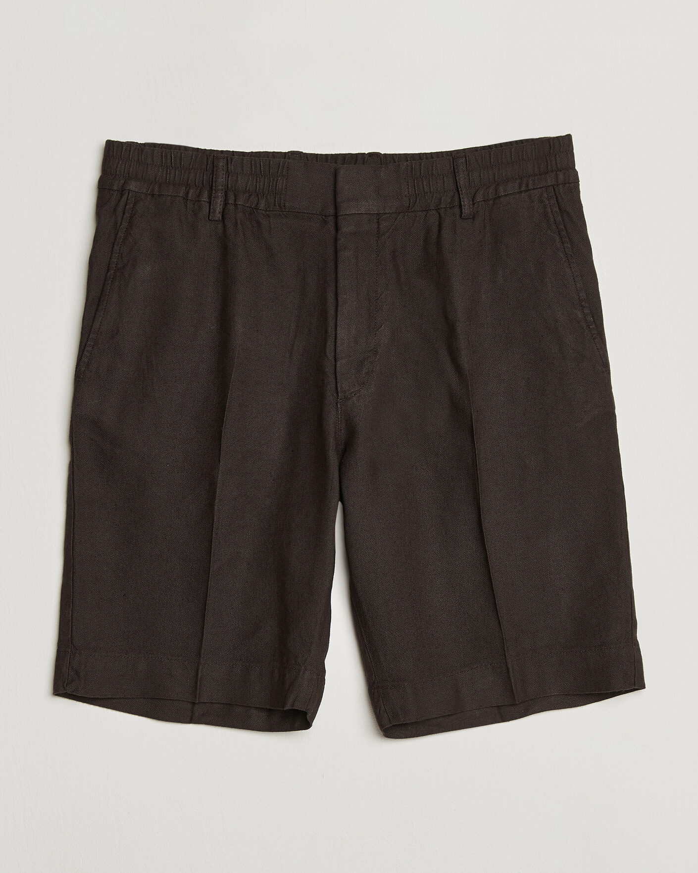 Herren | Shorts | NN07 | Billie Linen/Viscose Drawstring Shorts Deep Truffle