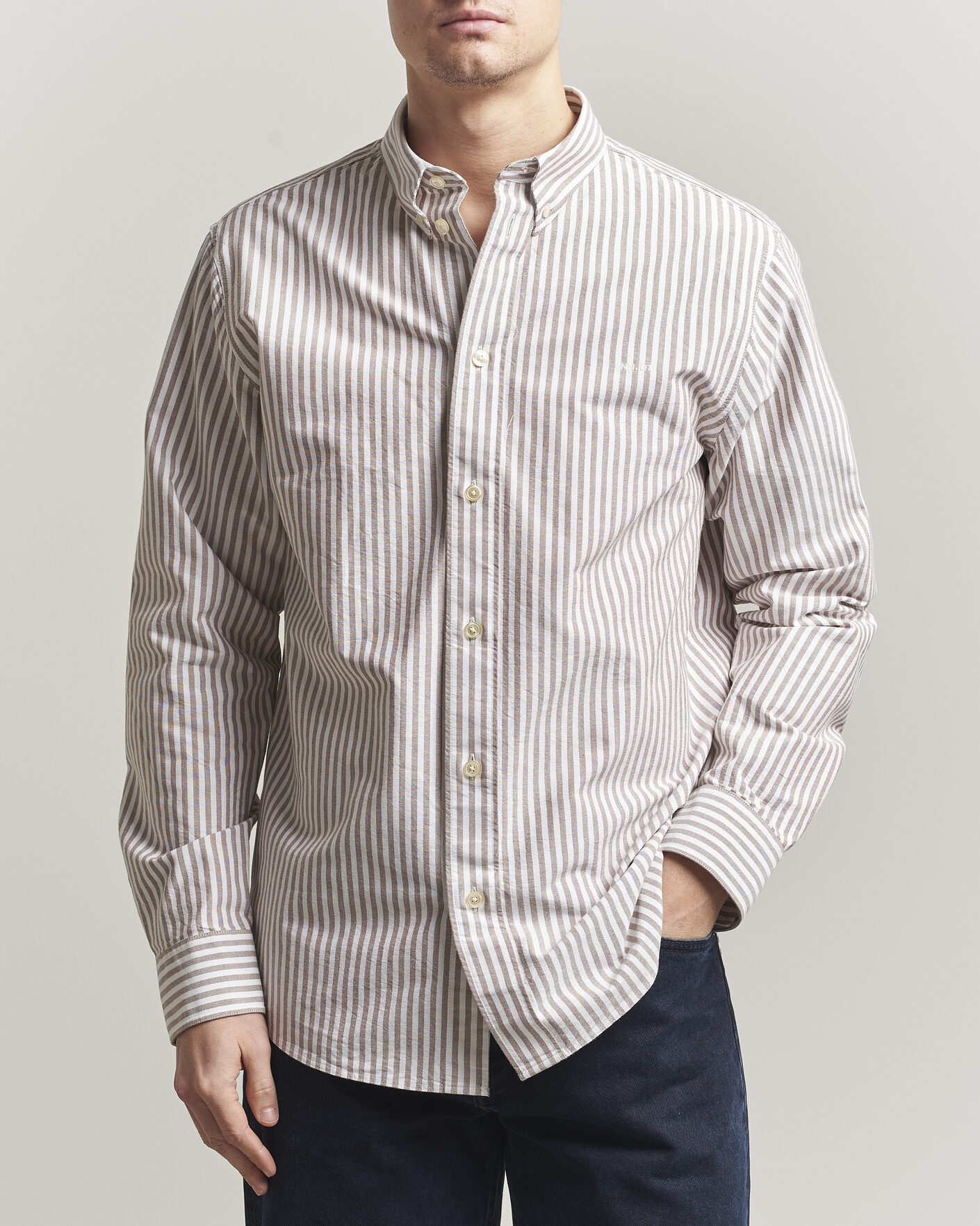 Herren | Hemden | NN07 | Colby Oxford Shirt Terracotta/White