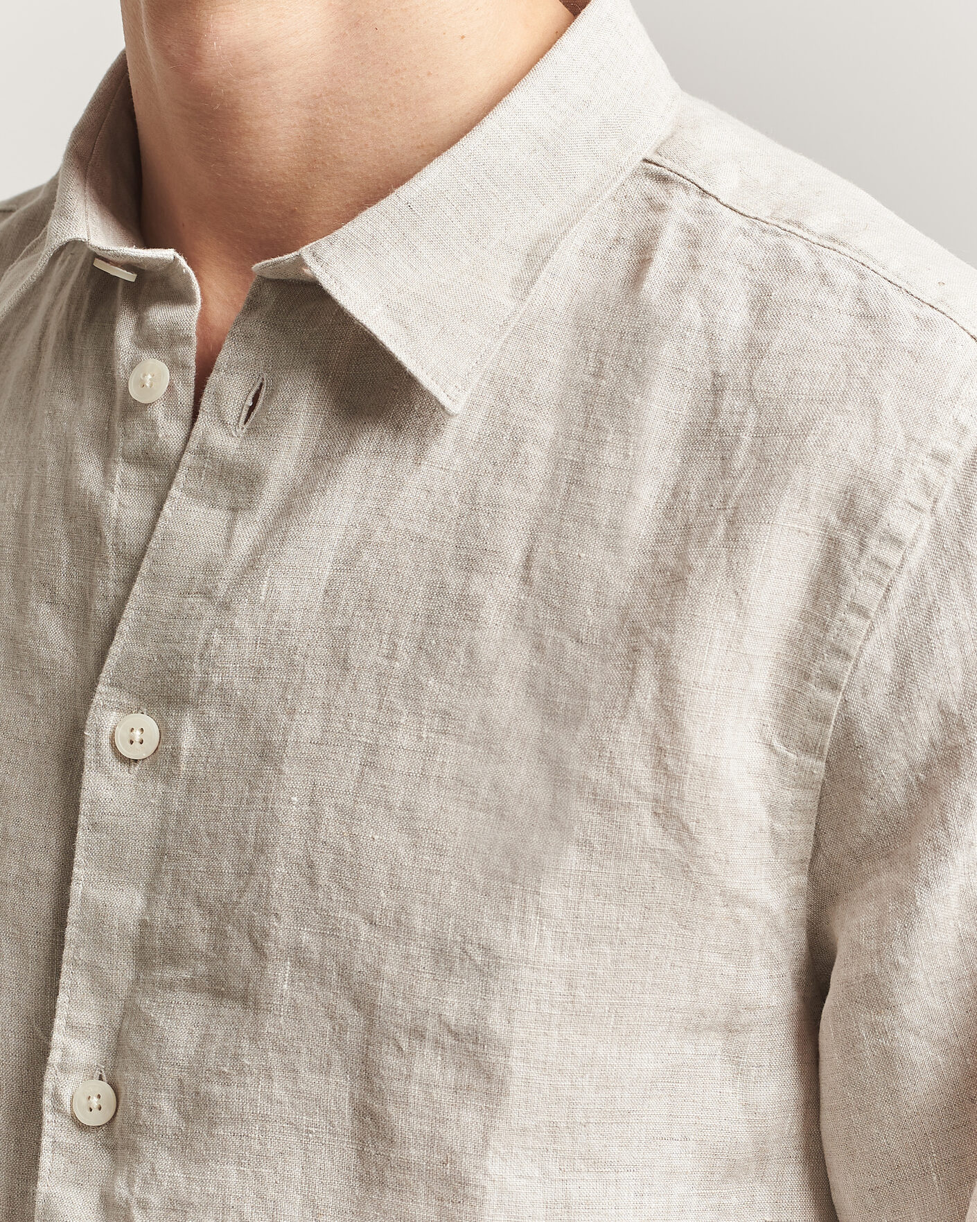Herren | Hemden | NN07 | Enzo Linen Shirt Oat