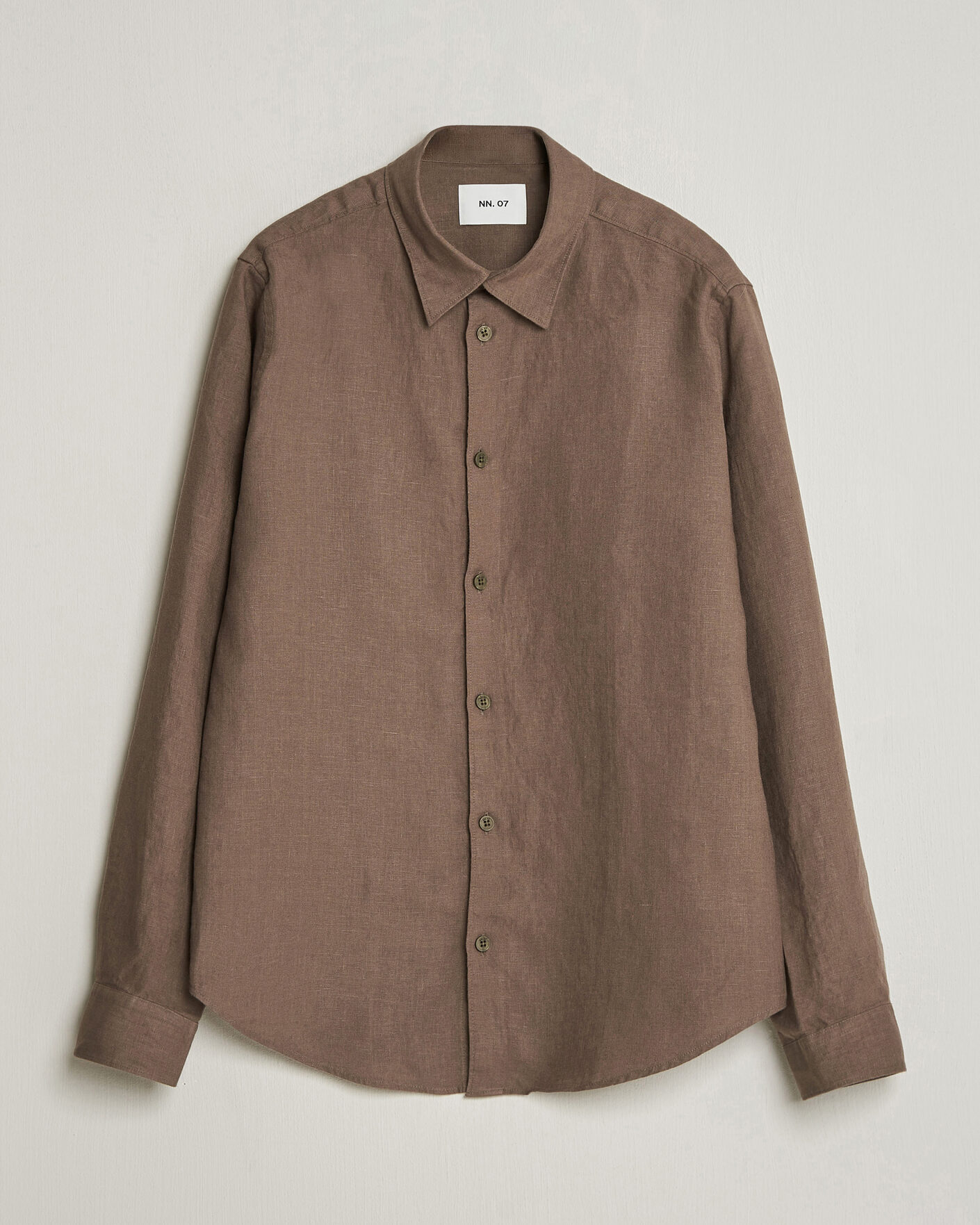 Herren | Hemden | NN07 | Enzo Linen Shirt Mable Husk