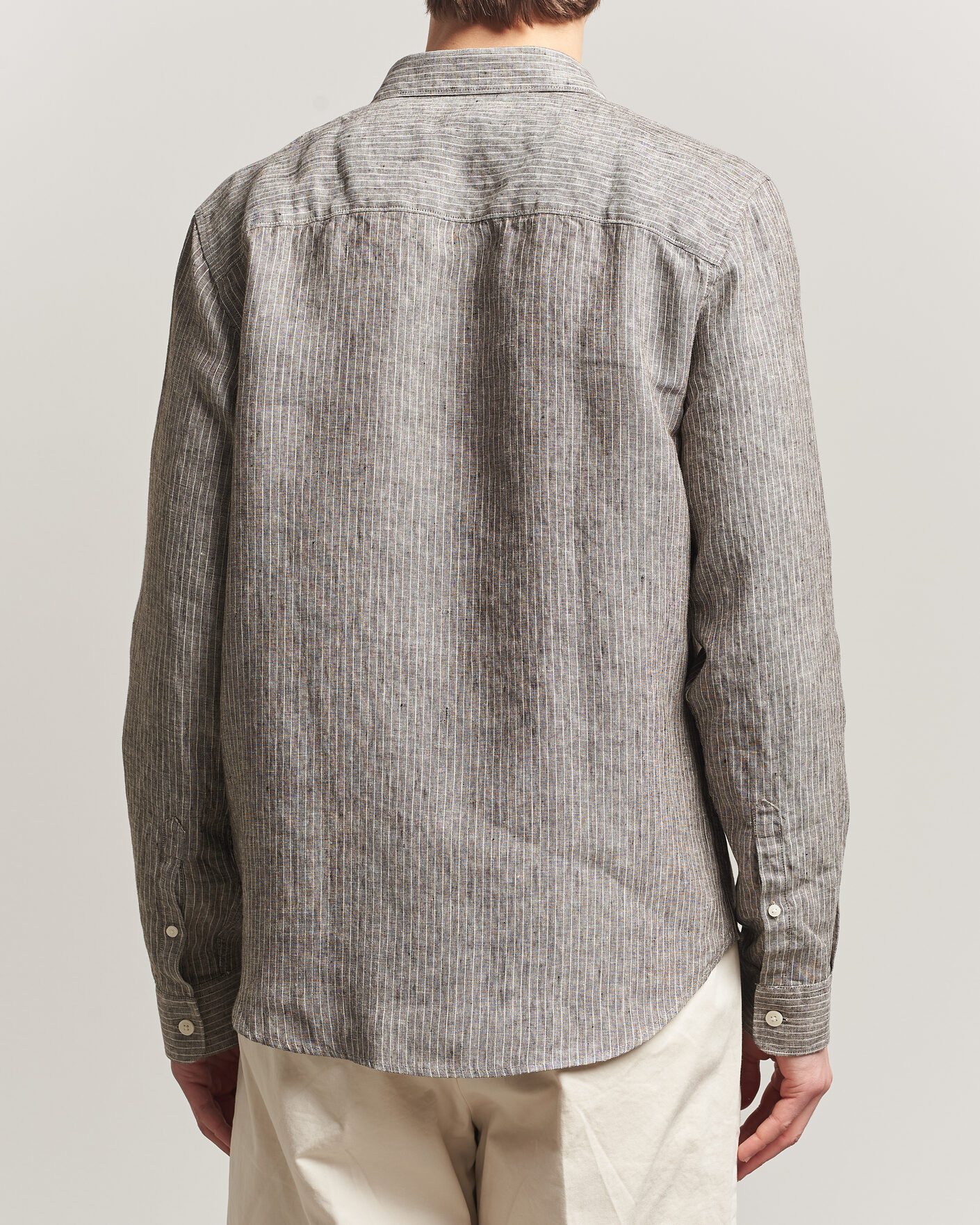 Herren | Hemden | NN07 | Enzo Linen Shirt Clay Stripe