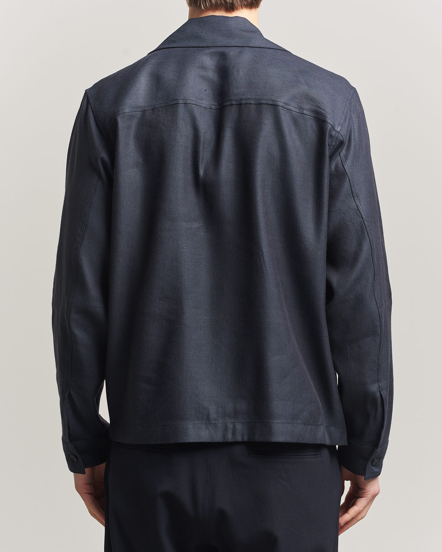 Herren | Hemden | NN07 | Alban Linen/Viscose Overshirt Deep Navy