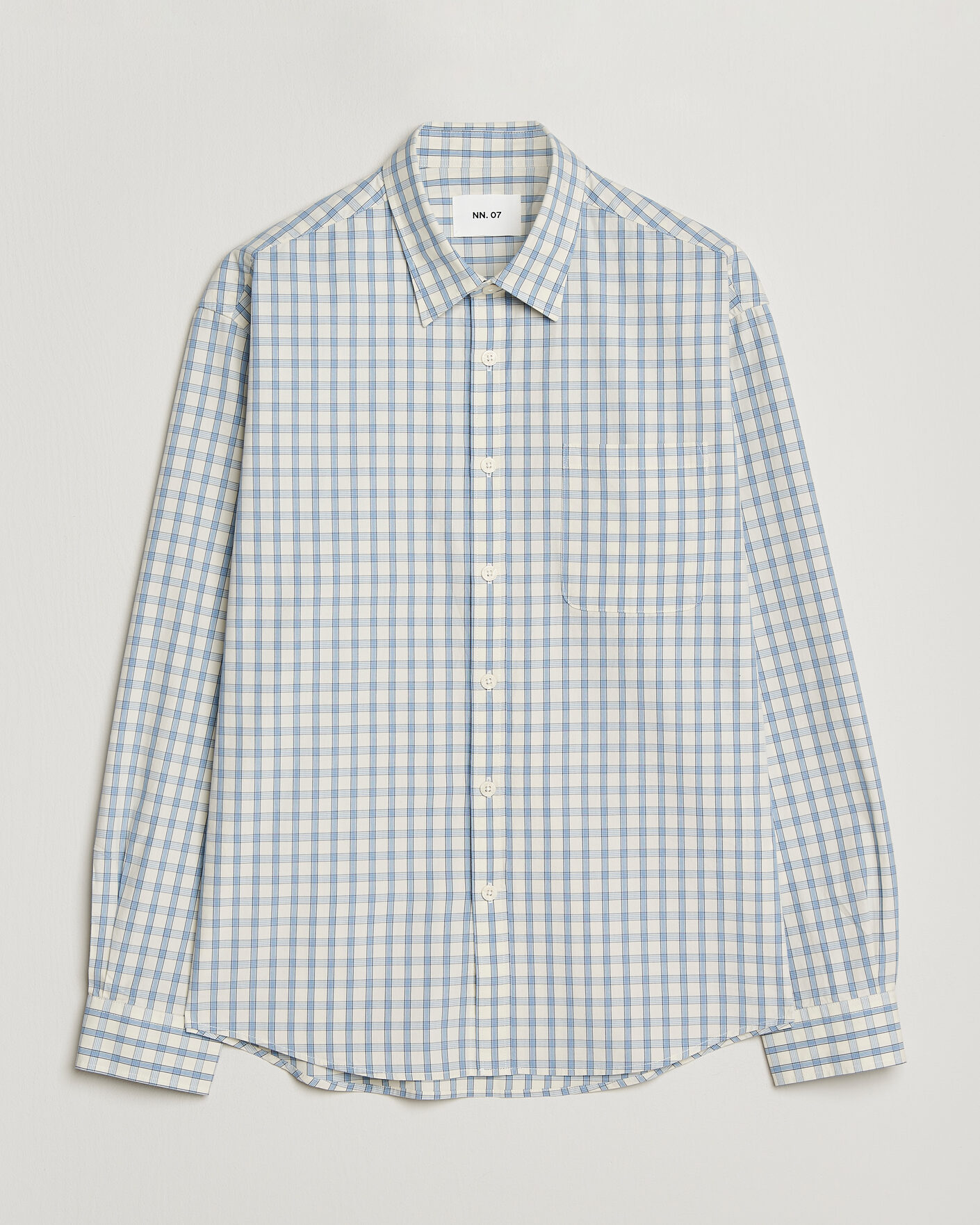 Herren | Hemden | NN07 | Deon Brushed Cotton Shirt Ecru Check