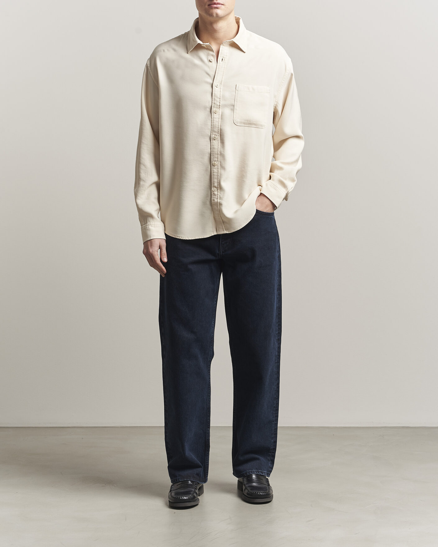 Herren | Hemden | NN07 | Deon Tencel Shirt Ivory