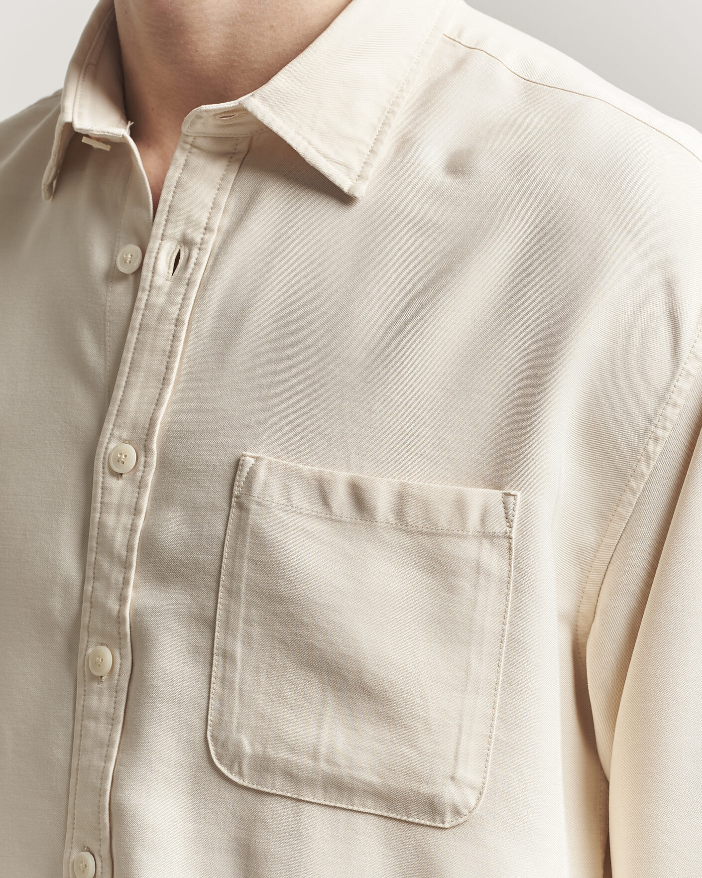 Herren | Hemden | NN07 | Deon Tencel Shirt Ivory