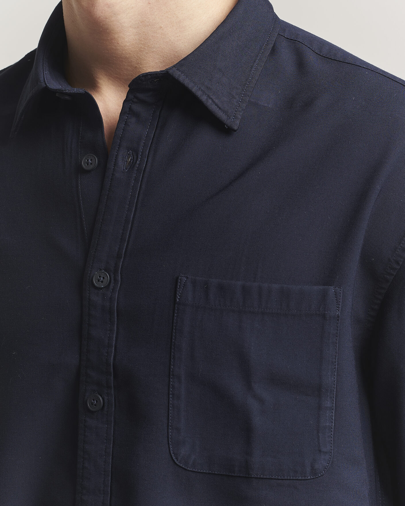 Herren | Hemden | NN07 | Deon Tencel Shirt Navy Blue