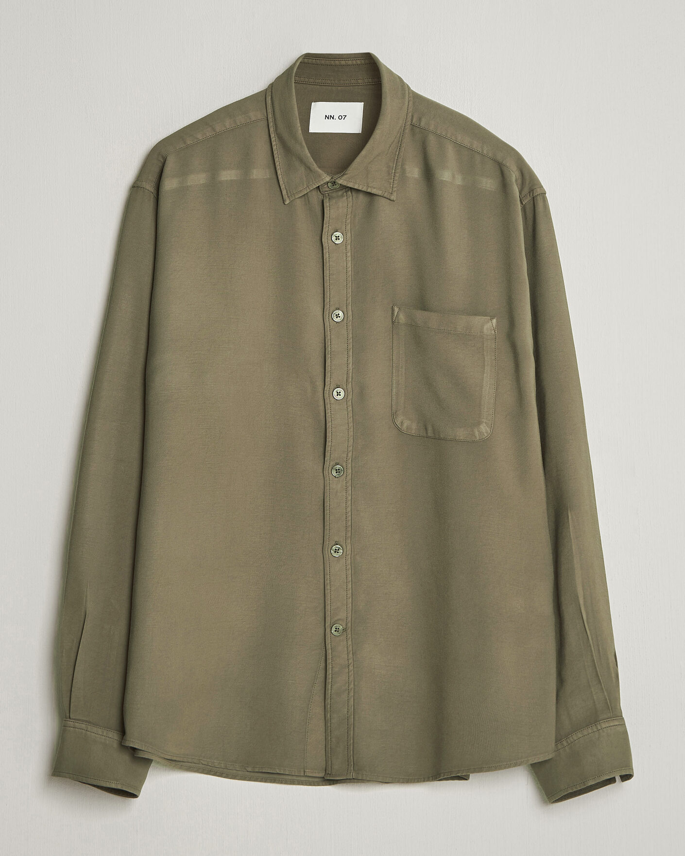 Herren | Hemden | NN07 | Deon Tencel Shirt Capers Green