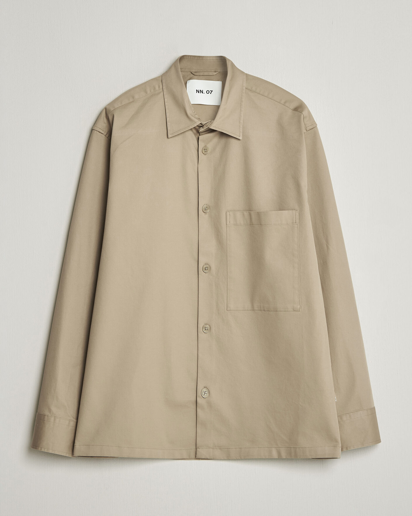 Herren | Hemden | NN07 | Freddy Cotton Overshirt Desert Khaki