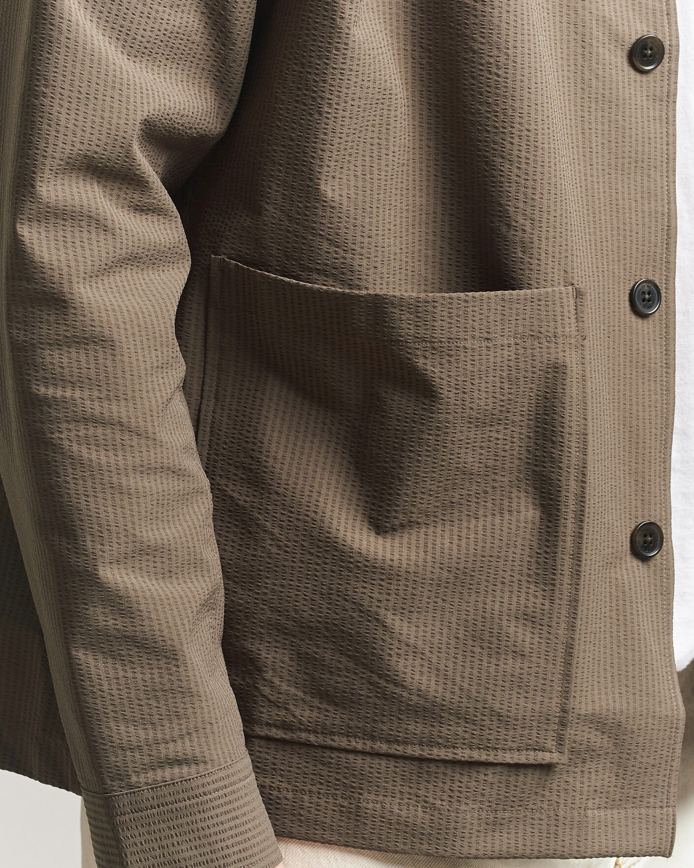 Herren | Hemden | NN07 | Blaze Seersucker Overshirt Mable Husk