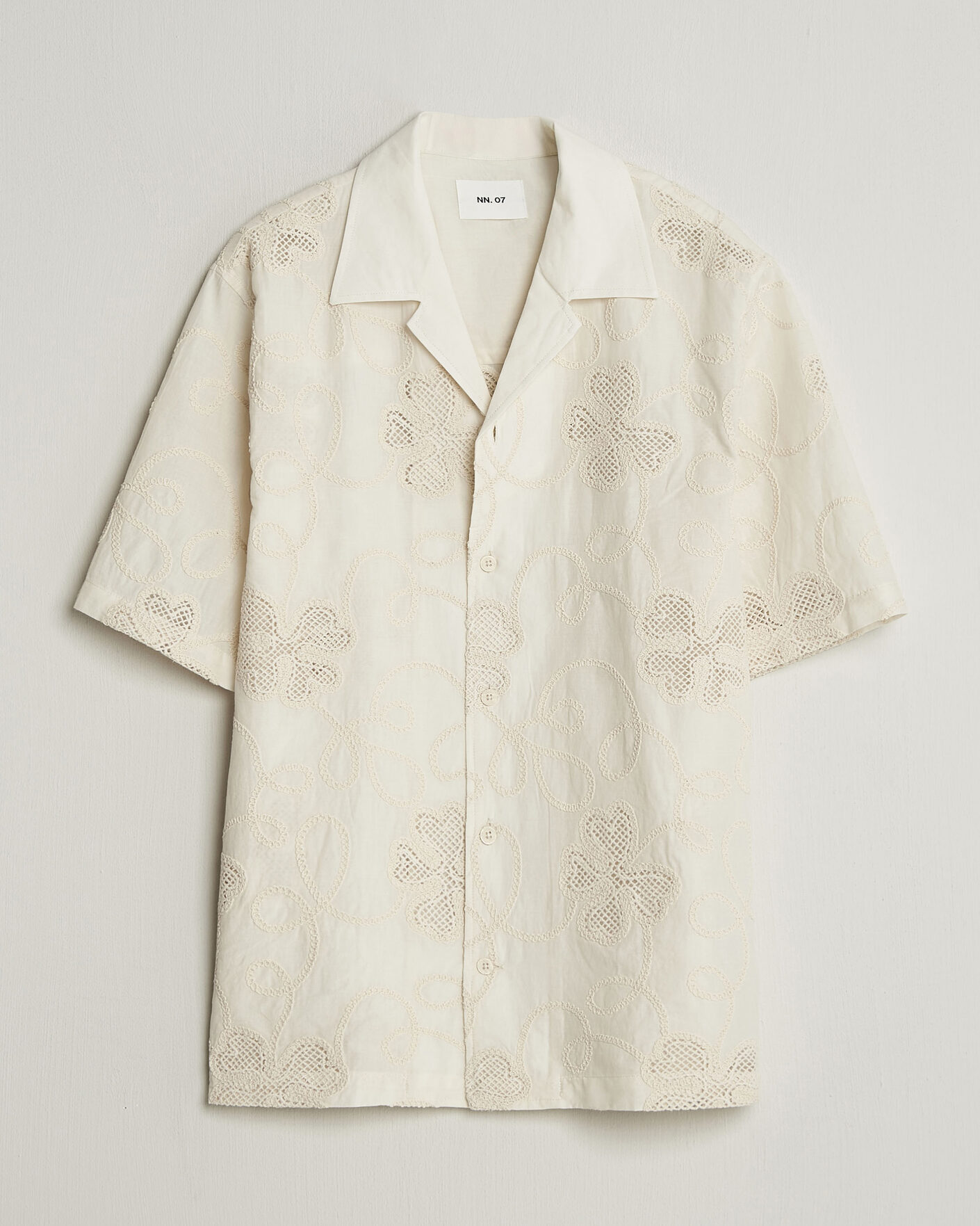 Herren | Hemden | NN07 | Ben Flower Shirt Ivory