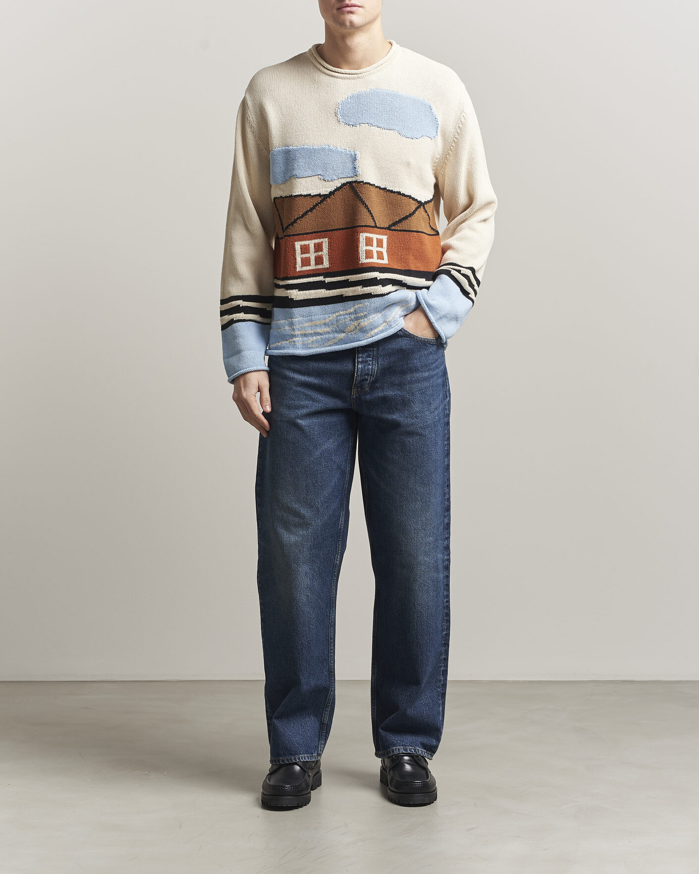 Herren | Pullover | NN07 | Mikkel Knitted HQ Printed Sweater Multi