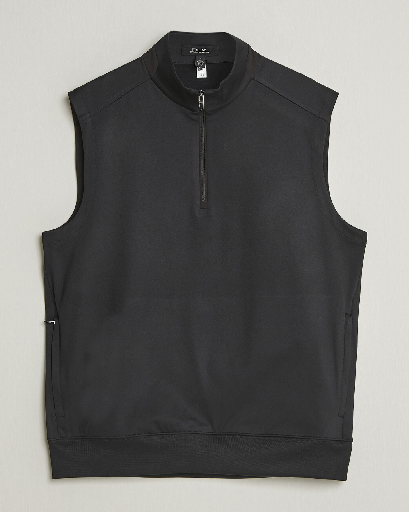 Herren | Westen | RLX Ralph Lauren | Half-Zip Luxury Jersey Vest Polo Black