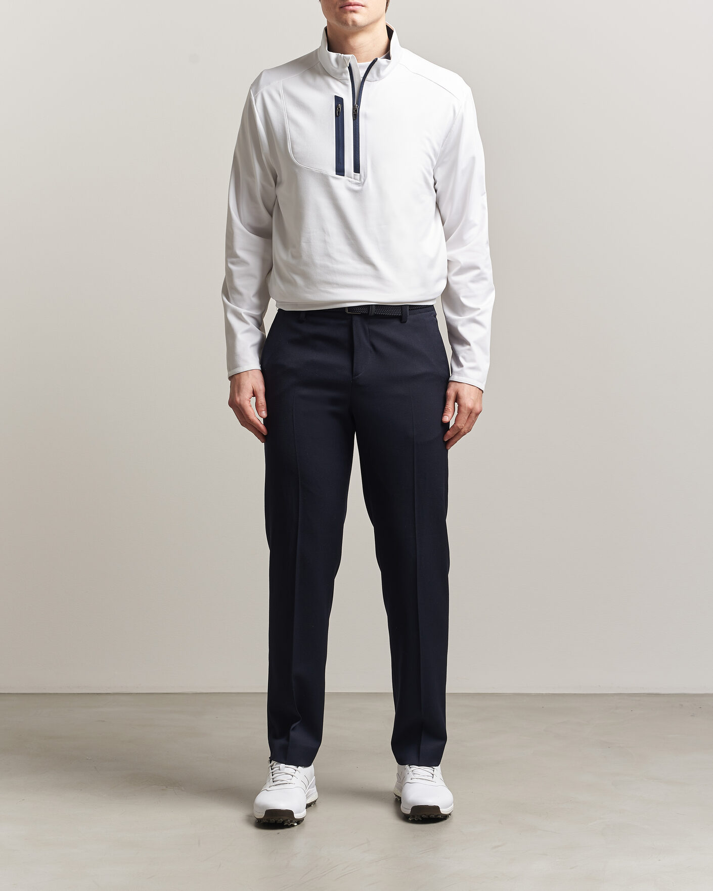 Herren | Golfbekleidung | RLX Ralph Lauren | Luxury Jersey Half Zip Ceramic White