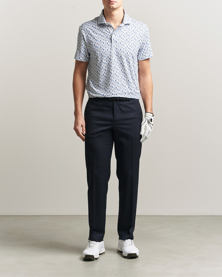 Herren | Poloshirts | RLX Ralph Lauren | Airflow Polo Printed Ceramic White Chin