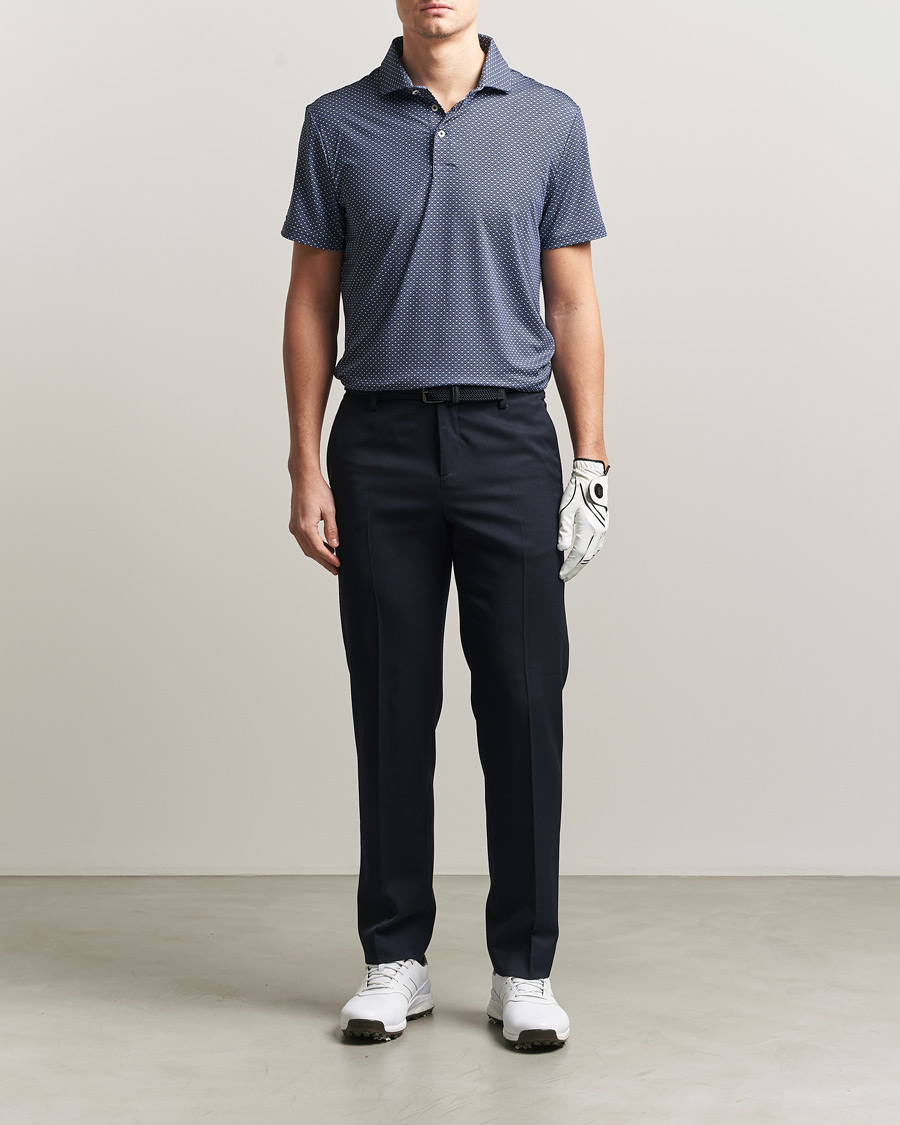 Herren | Poloshirts | RLX Ralph Lauren | Airflow Polo Printed Navy Magnolia Diamond