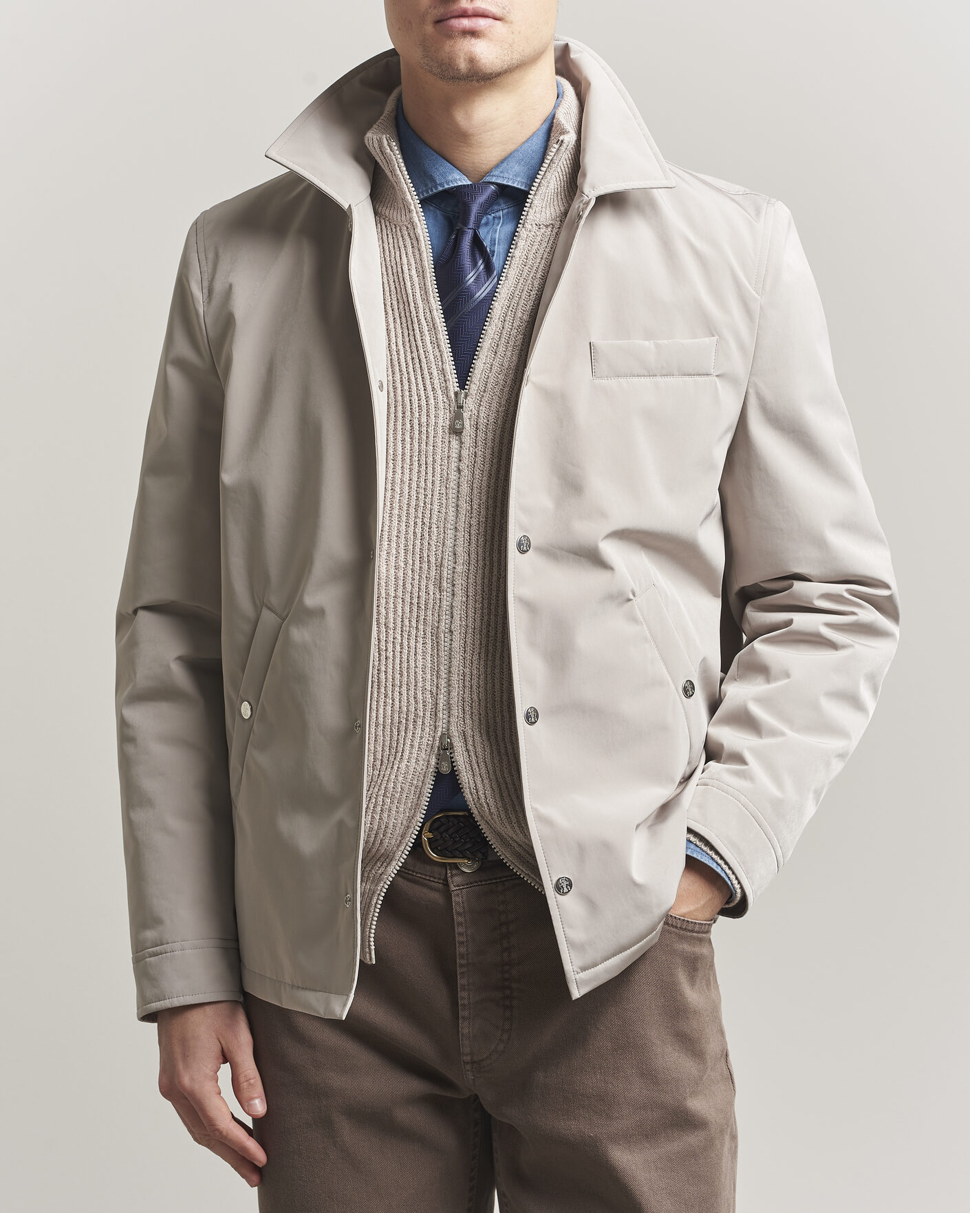 Herren | Jacken | Brunello Cucinelli | Nylon Padded Jacket Beige