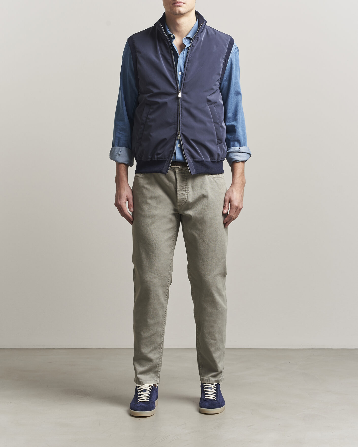 Herren | Hosen | Brunello Cucinelli | Traditional Fit Bull Denim Pants Olive