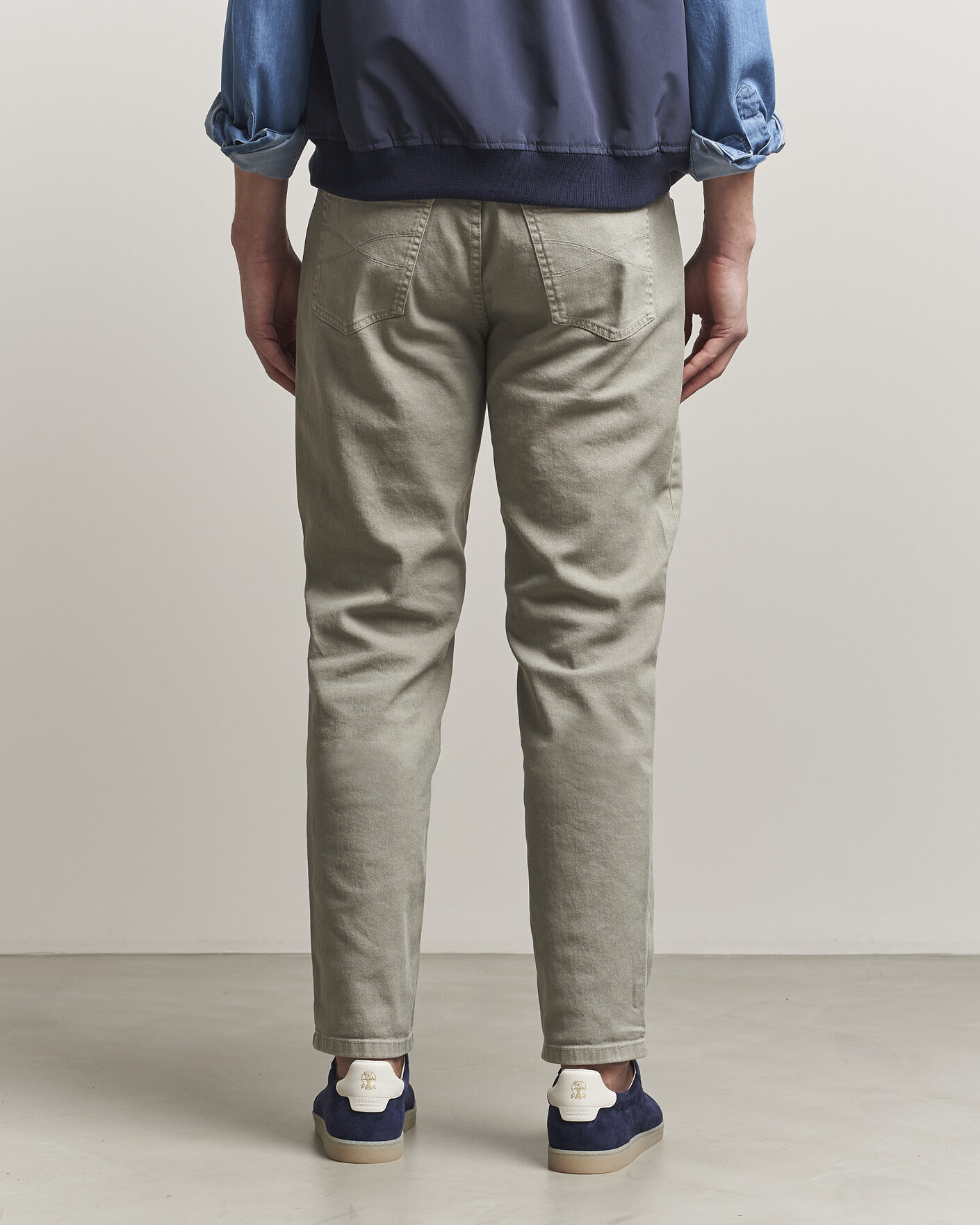Herren | Hosen | Brunello Cucinelli | Traditional Fit Bull Denim Pants Olive