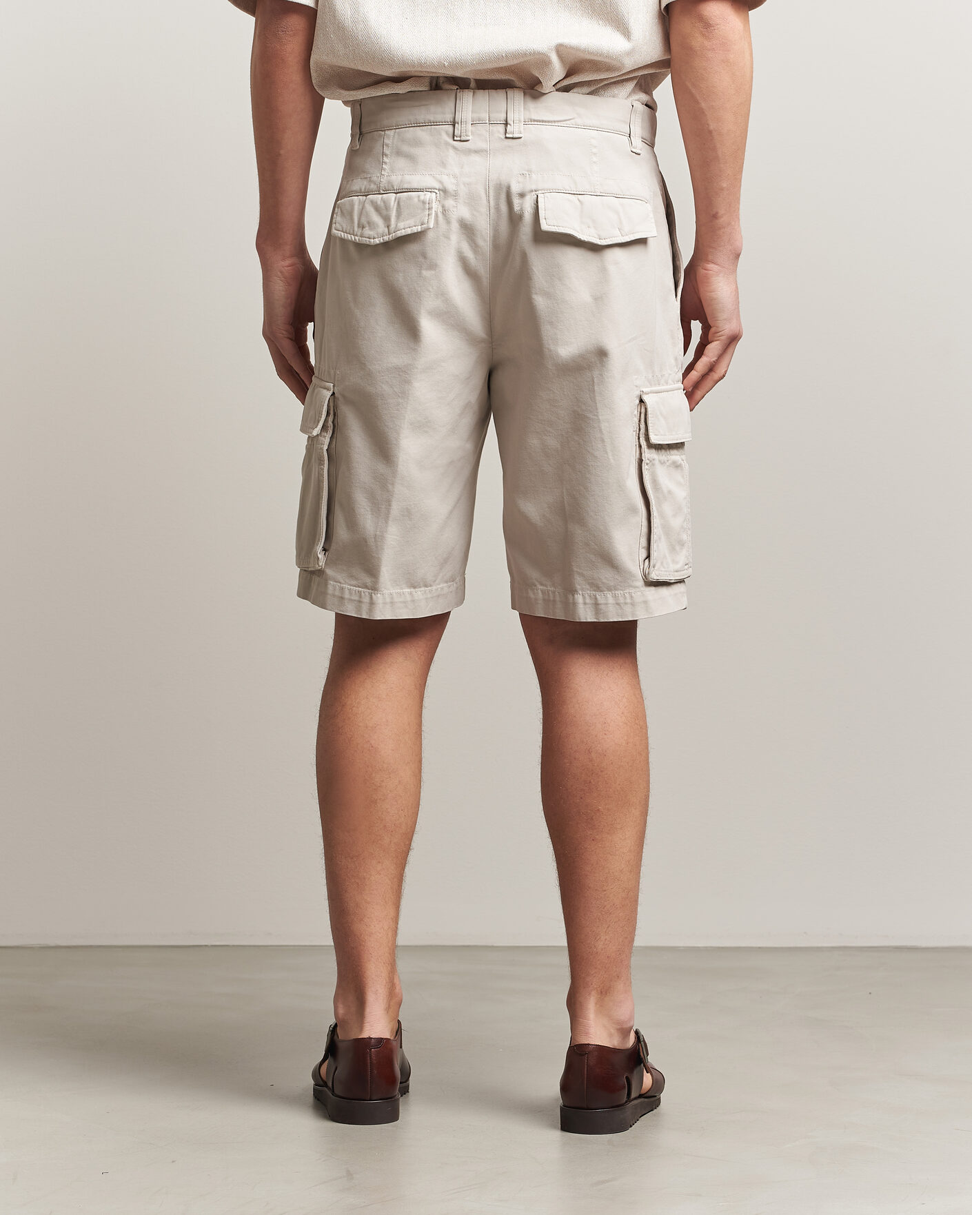 Herren | Shorts | Brunello Cucinelli | Cotton Cargo Shorts Light Beige