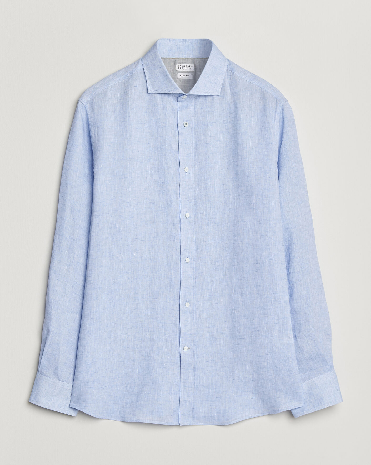 Herren | Hemden | Brunello Cucinelli | Easy Fit Linen Shirt Light Blue