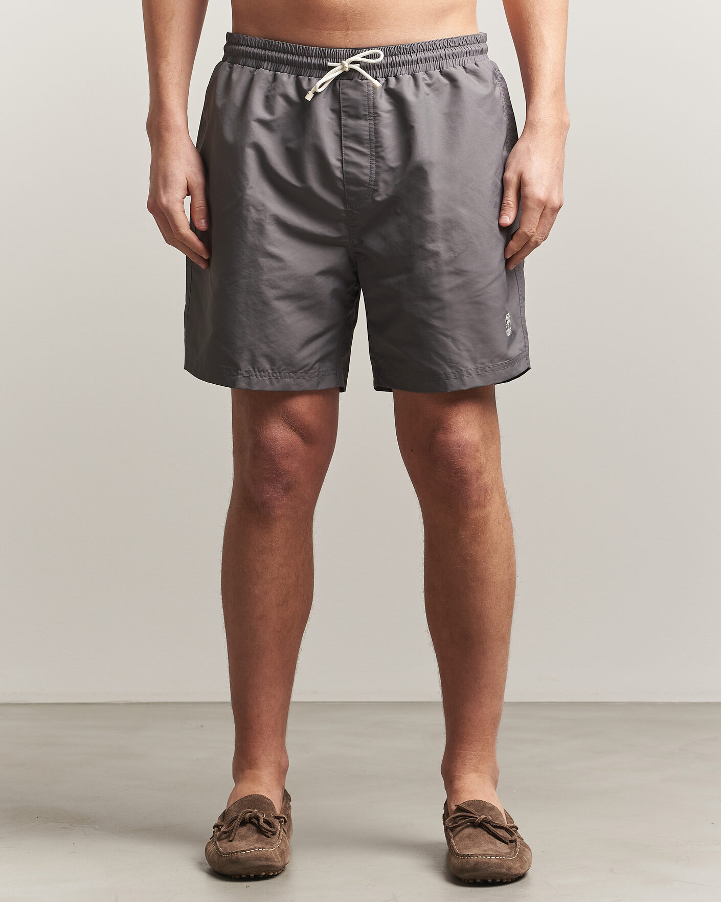 Herren | Badehosen | Brunello Cucinelli | Nylon Swim Trunks Grey