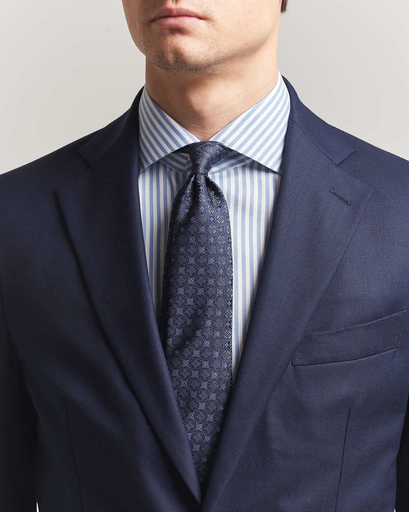 Herren | Krawatten | Brunello Cucinelli | Jacquard Silk Tie Navy