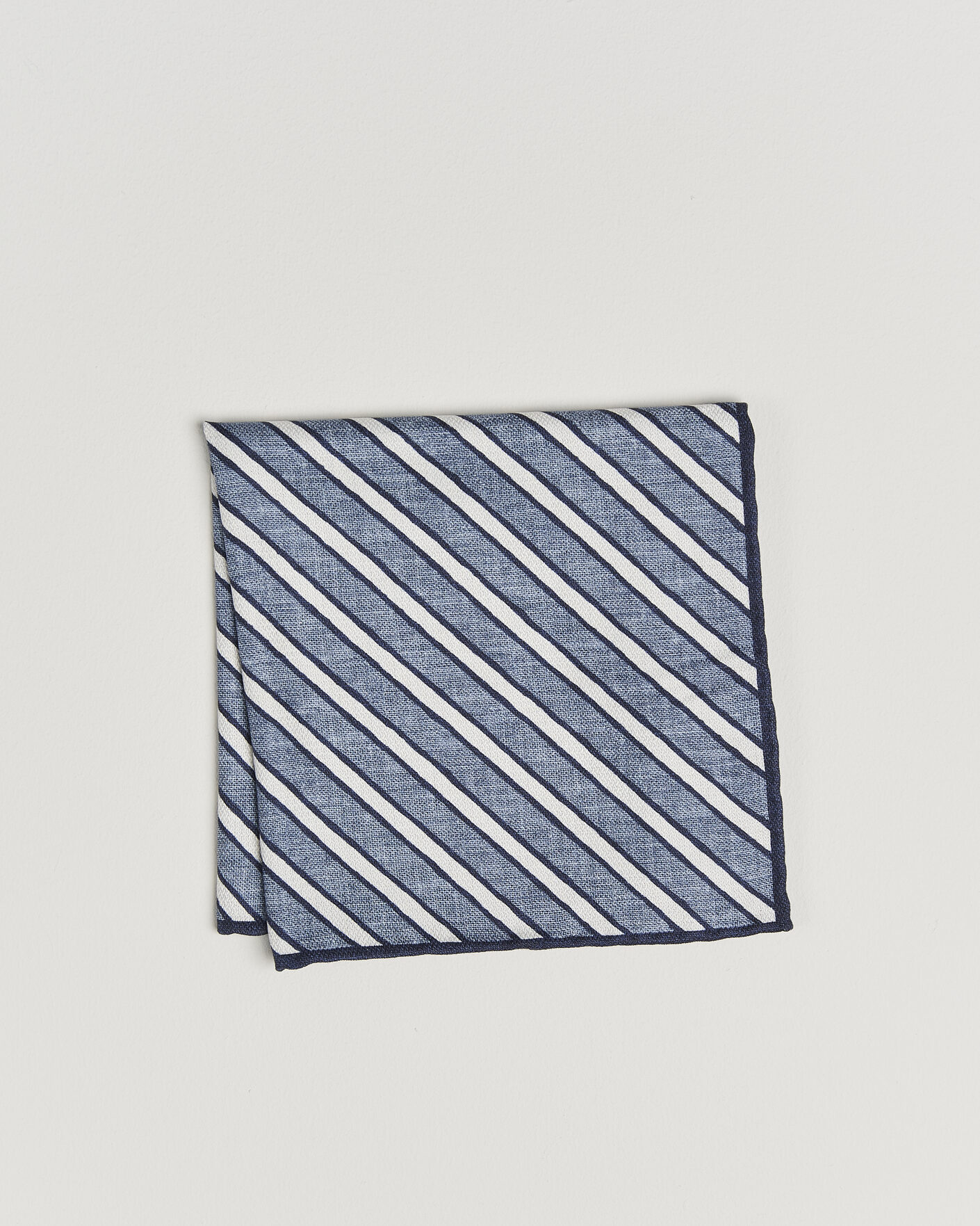 Herren | Einstecktücher | Brunello Cucinelli | Striped Pocket Square Blue