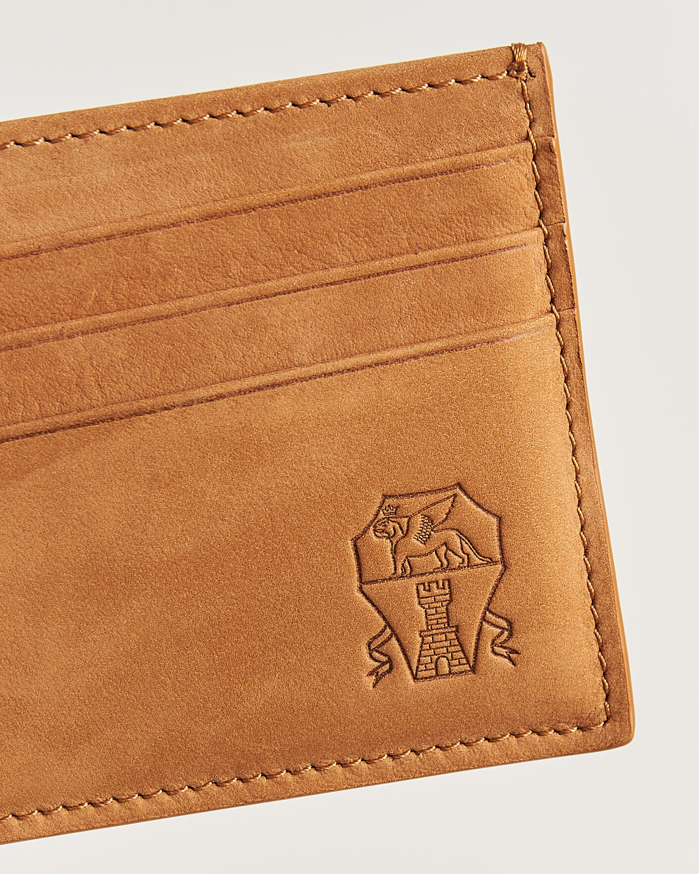 Herren | Geldbörsen | Brunello Cucinelli | Nubuck Wallet Card Holder Cognac